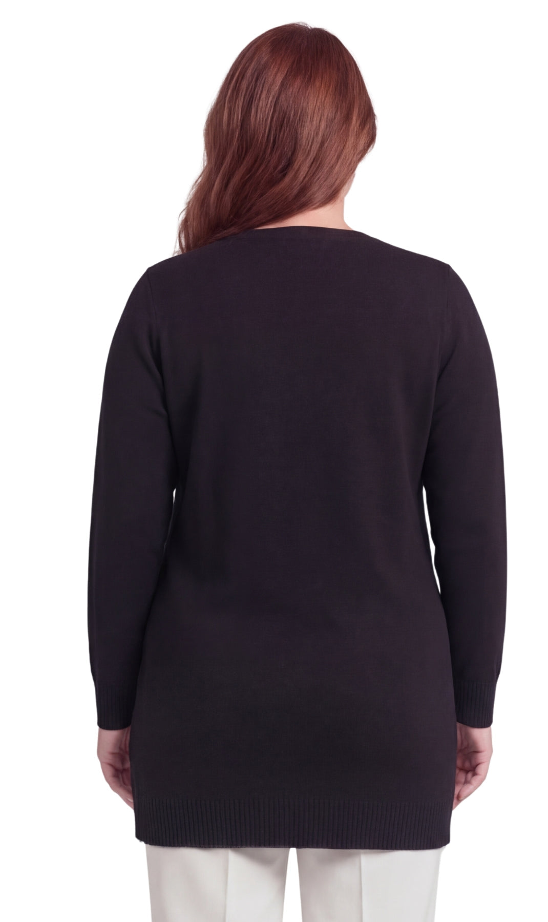 Women's Cozy Long Sleeves Snowflake-Decorated Color Block Holiday Crewneck Sweater - Classy Christmas Pullover in 100% Soft Durable Acrylic