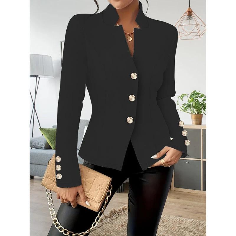 Women Casual Blazer Slim Fit Long Sleeve Business Jacket