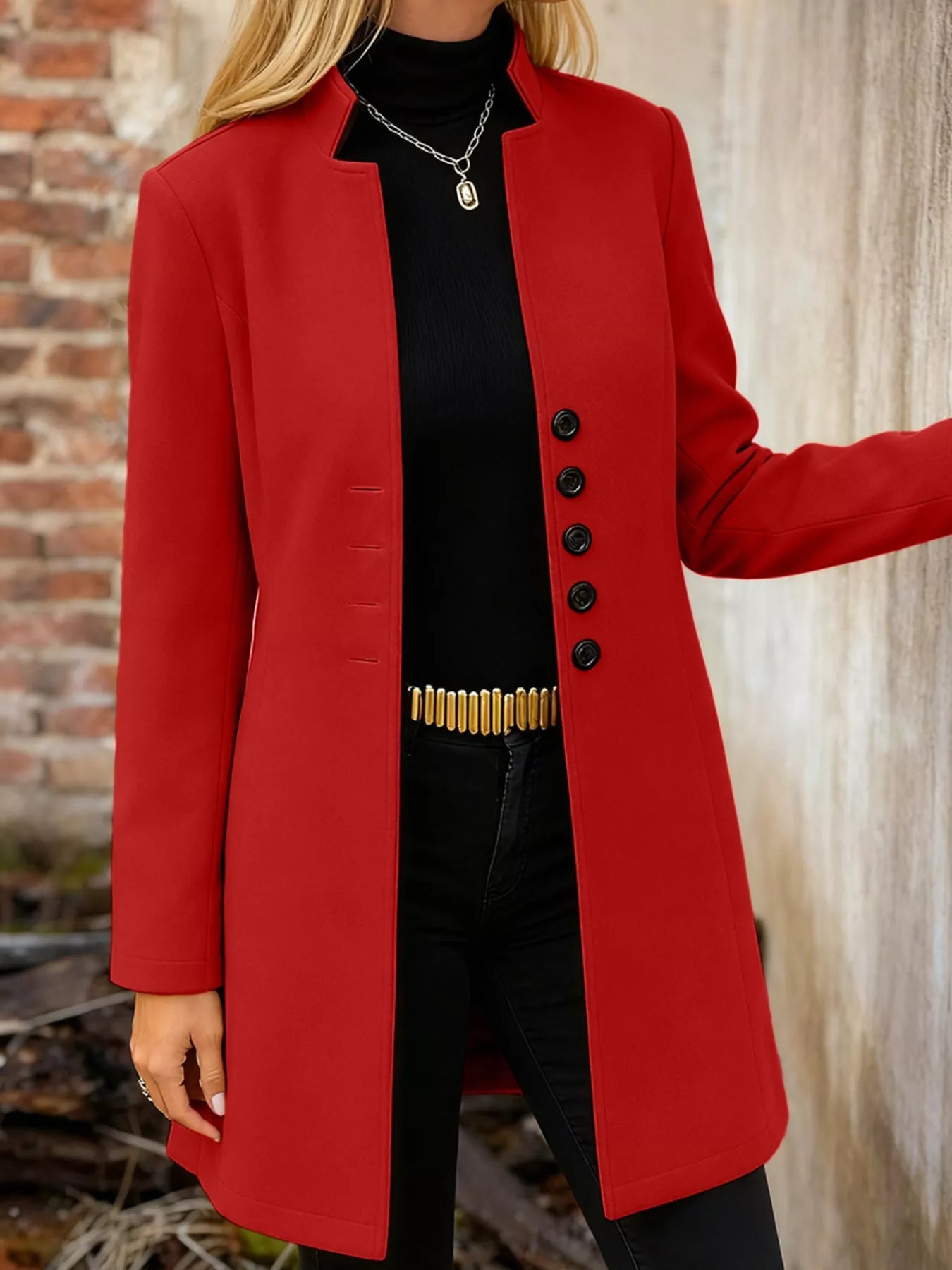 Button-Down Longline Outerwear