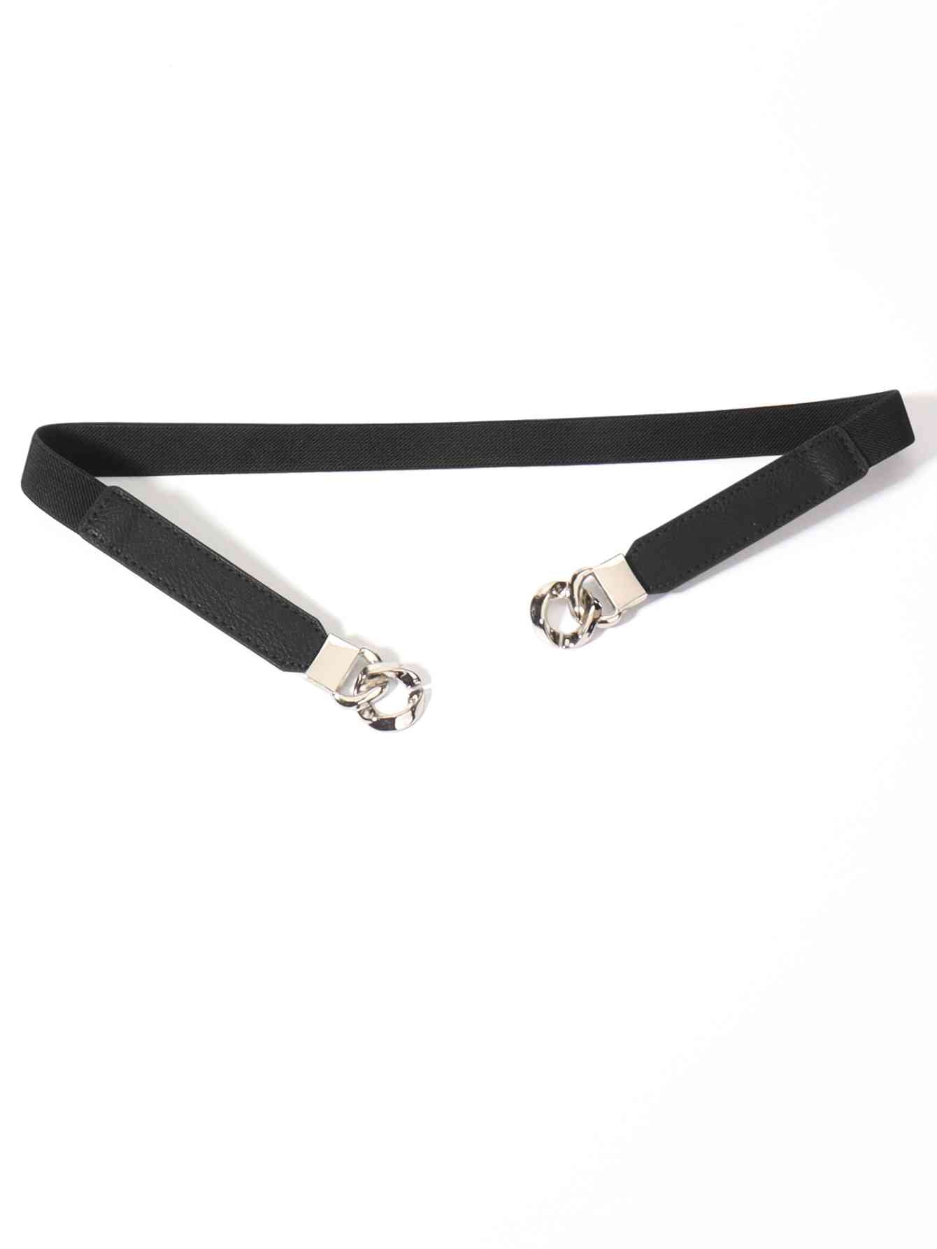 Zinc Alloy Buckle Elastic PU Belt Stylish Versatile Accessory