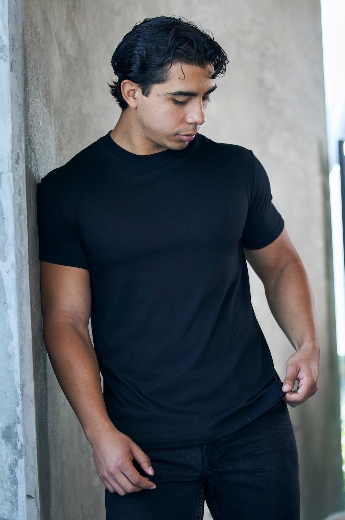 Mens Bamboo Organic Cotton Short Sleeve T Shirt Classic