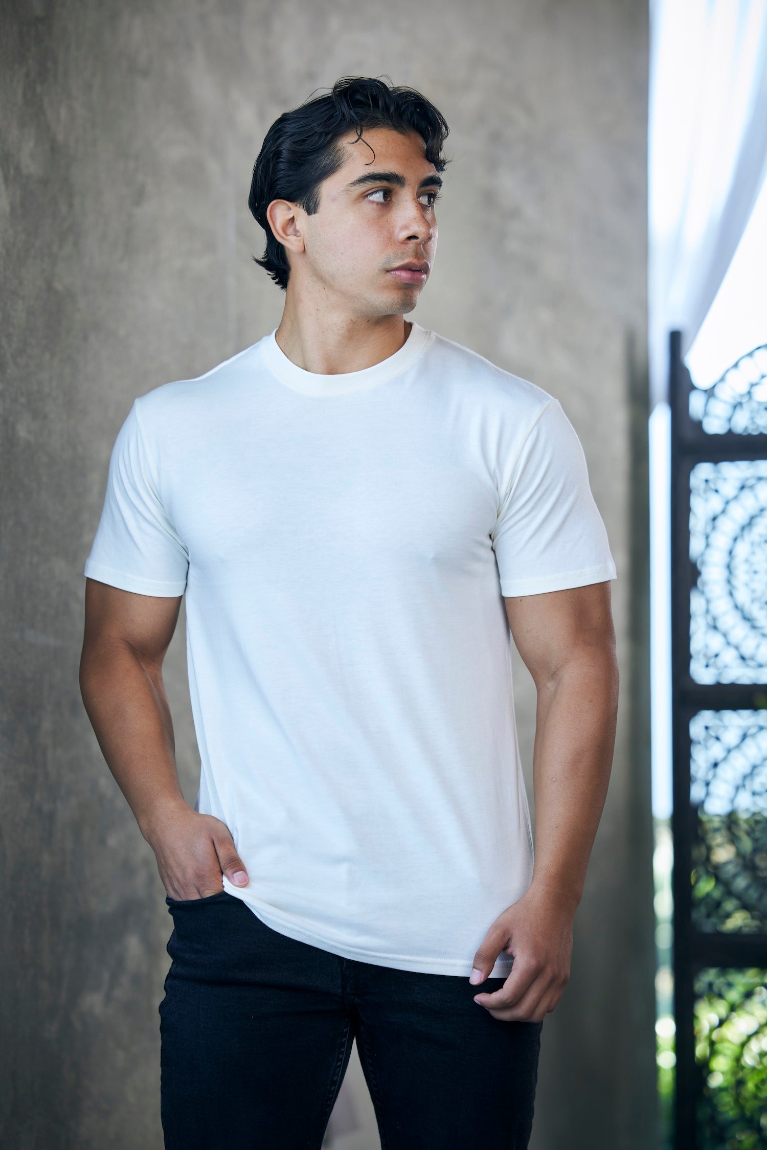 Mens Bamboo Organic Cotton Short Sleeve T Shirt Classic