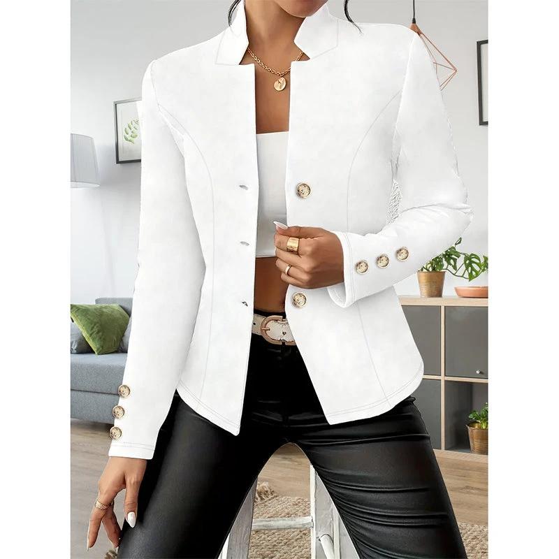 Women Casual Blazer Slim Fit Long Sleeve Business Jacket