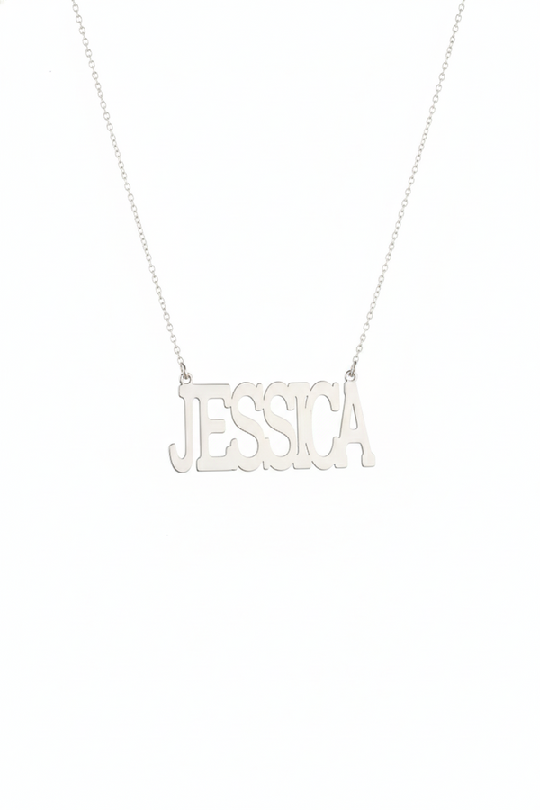 Bold & Beautiful Custom Name Necklace - 925 Sterling Silver RnB Style Jewelry