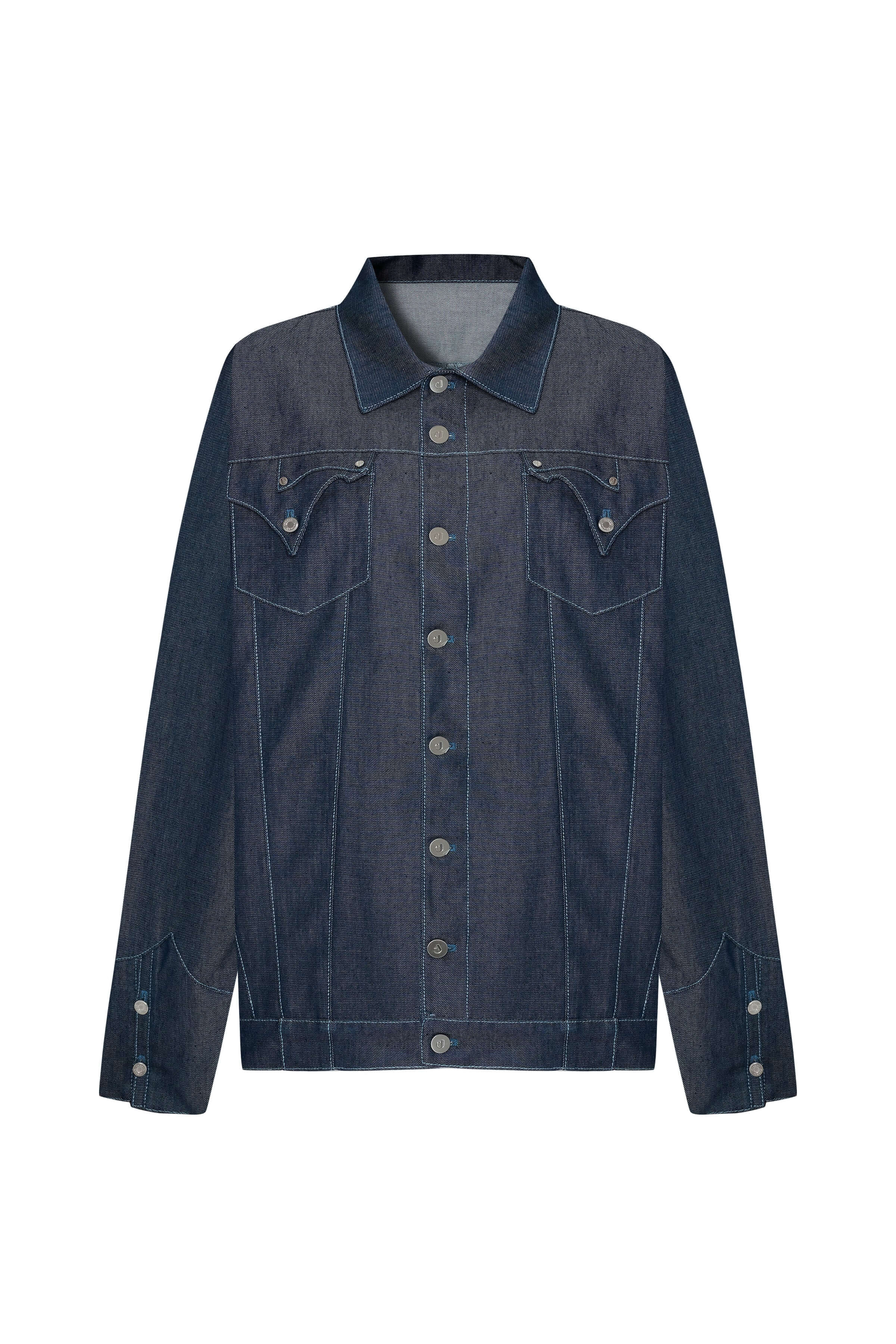 JENDUE Timeless Denim Jacket - Classic & Durable Outerwear