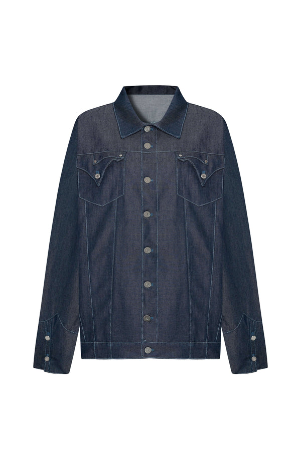 JENDUE Timeless Denim Jacket - Classic & Durable Outerwear