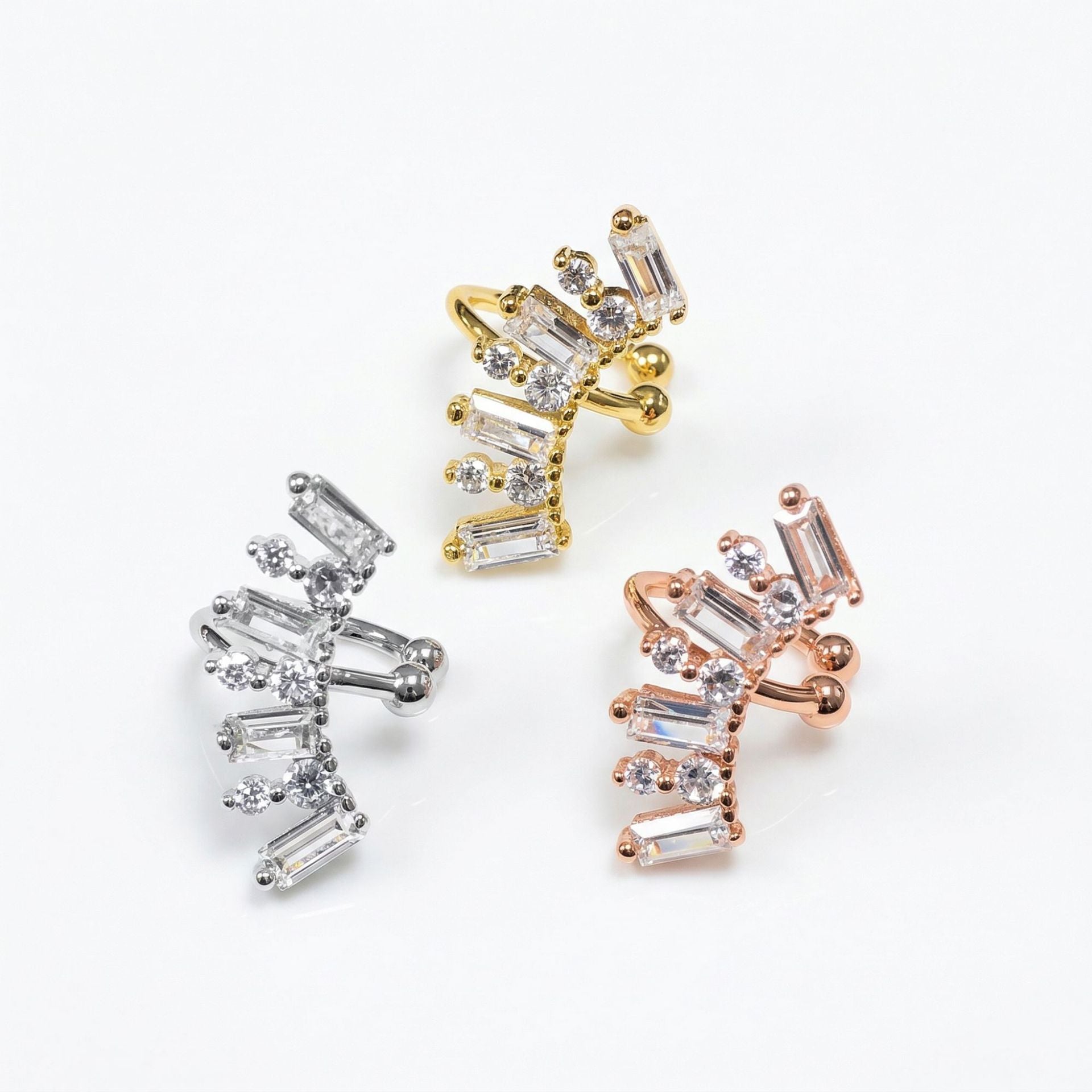 Copper Light Luxury Personality Unique Irregular Ear Clip