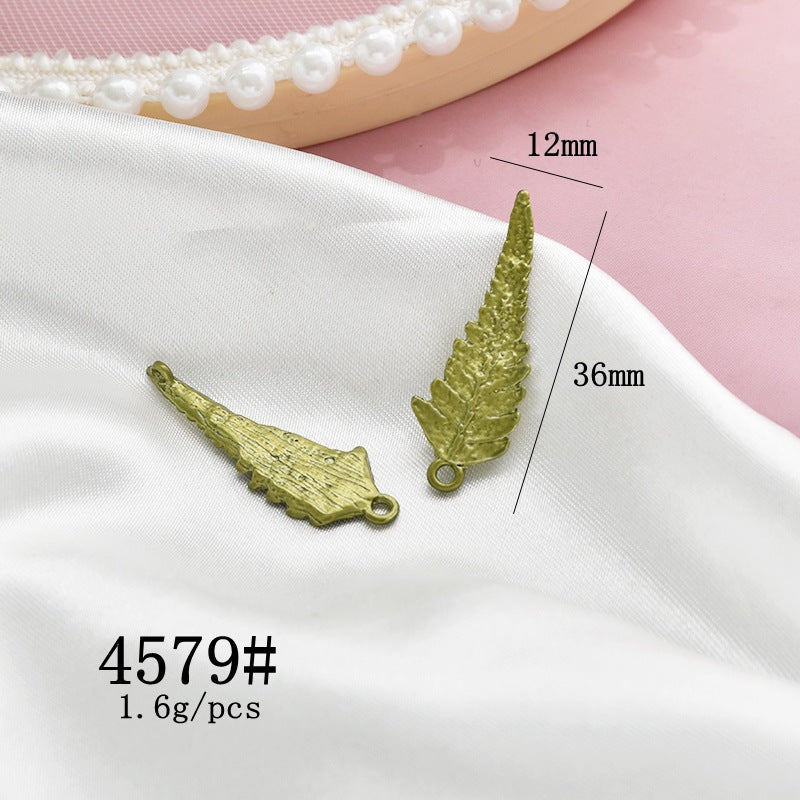 Vintage Mori Style Alloy Plant Leaves Refreshing Material Handmade Hair Ear Clip