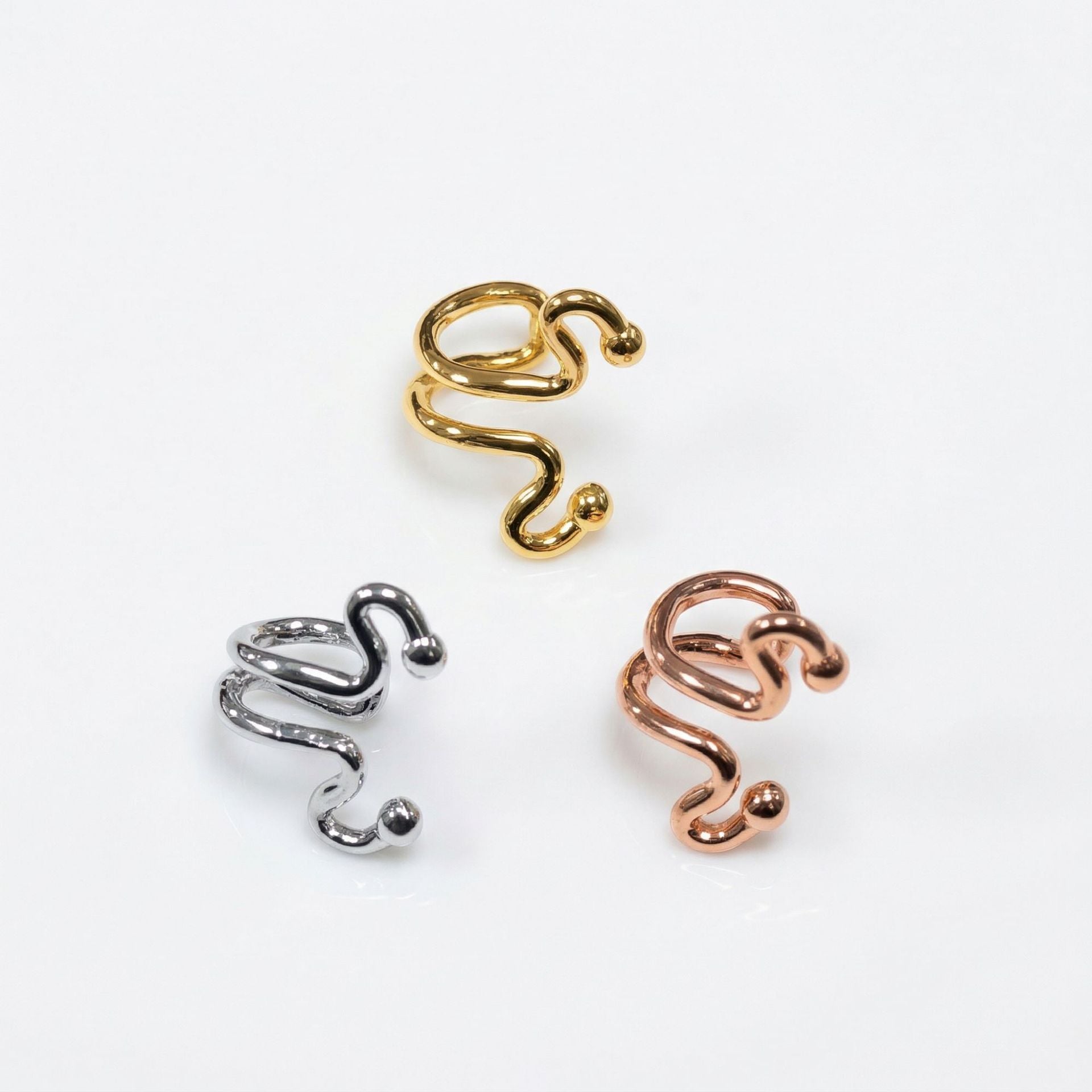 Copper Light Luxury Personality Unique Irregular Ear Clip