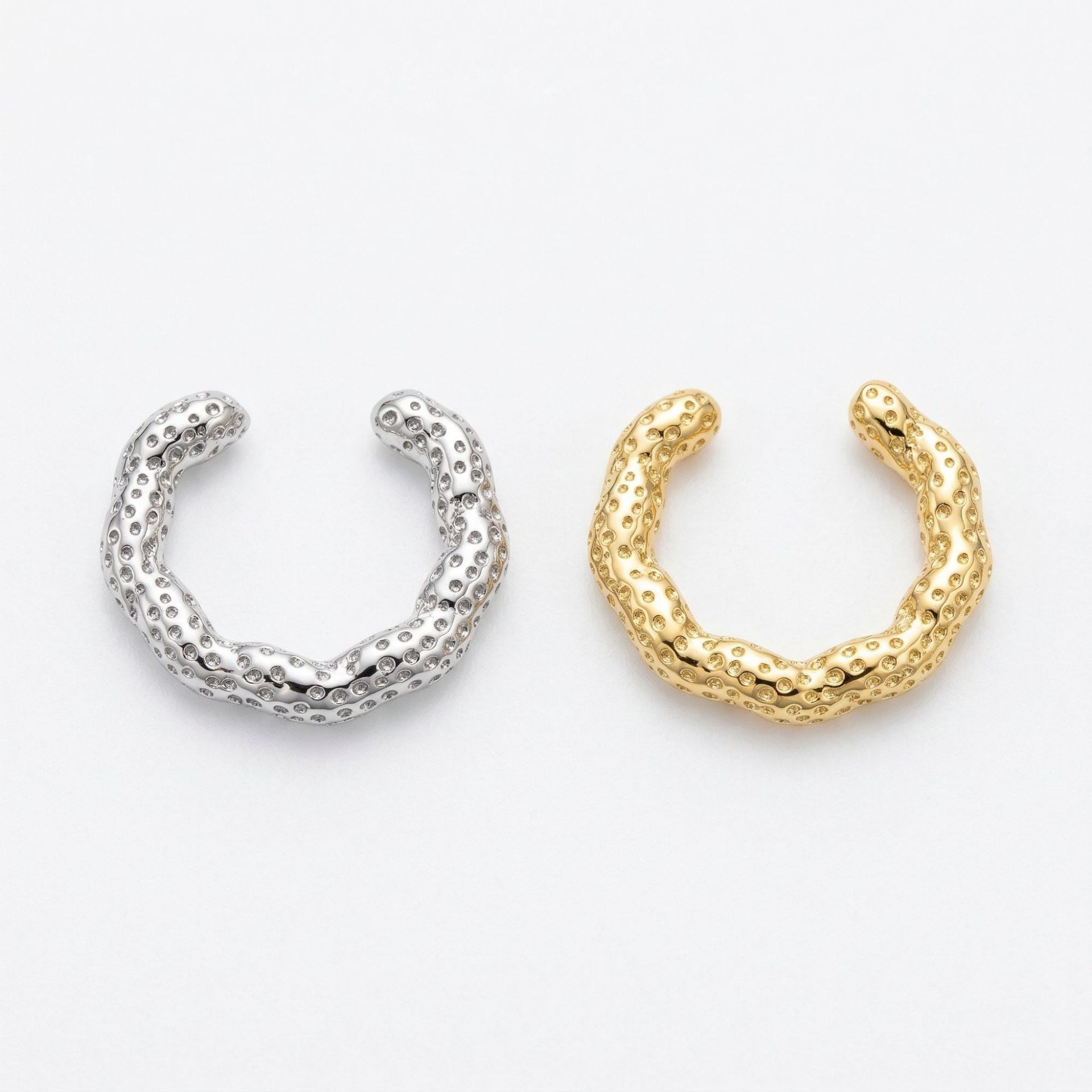 Copper Light Luxury Personality Unique Irregular Ear Clip