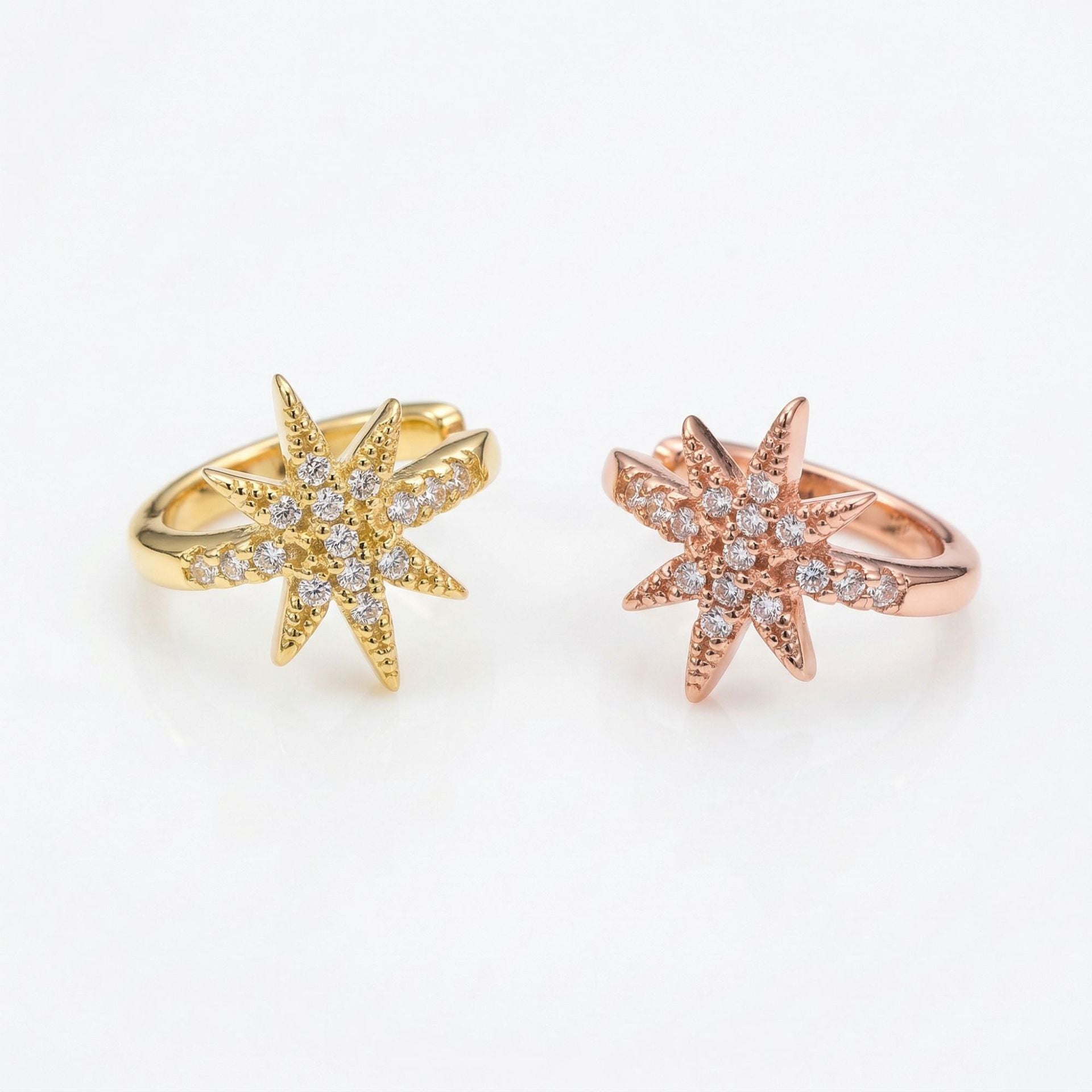 Copper Light Luxury Personality Unique Irregular Ear Clip