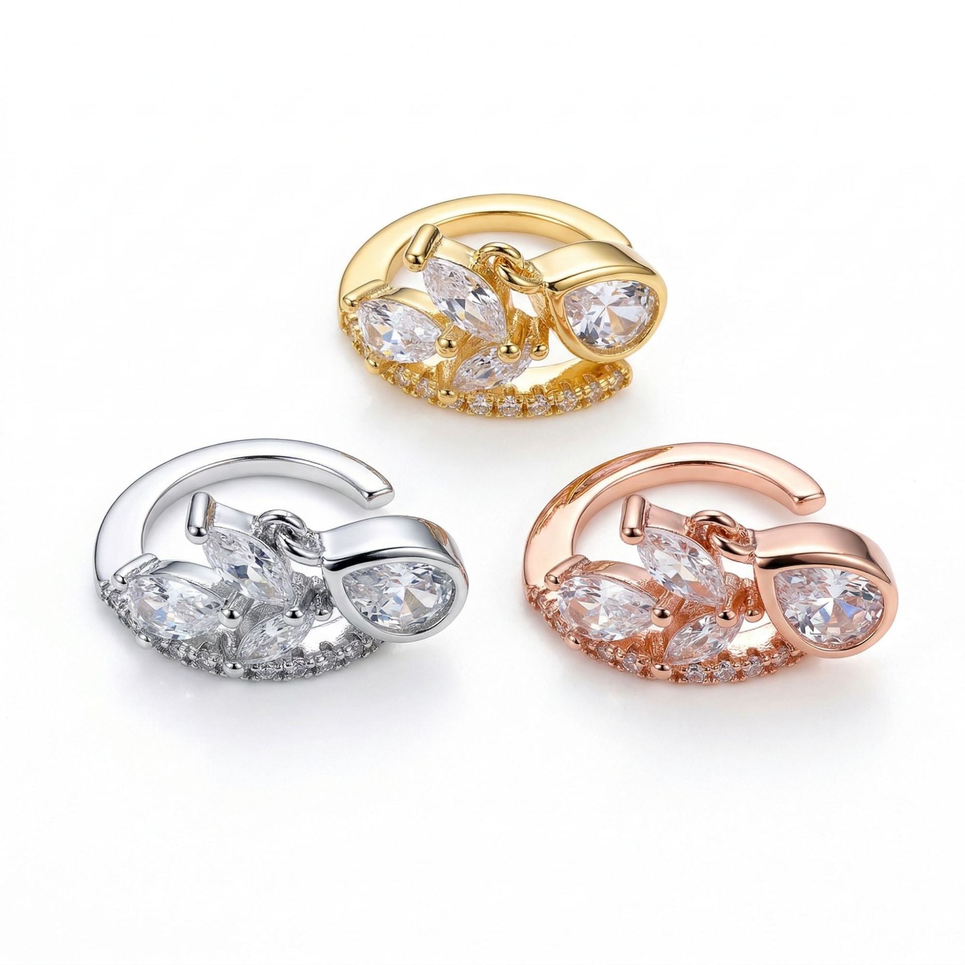 Copper Light Luxury Personality Unique Irregular Ear Clip