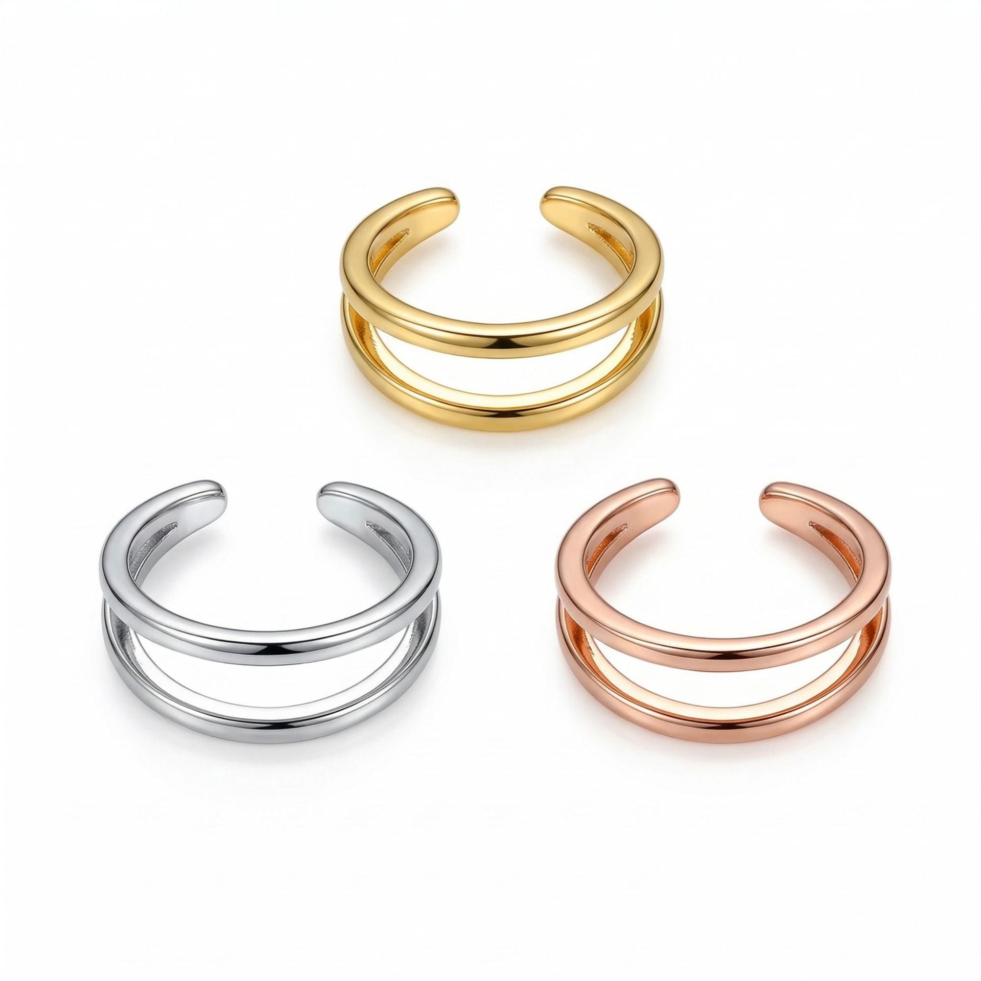 Copper Light Luxury Personality Unique Irregular Ear Clip