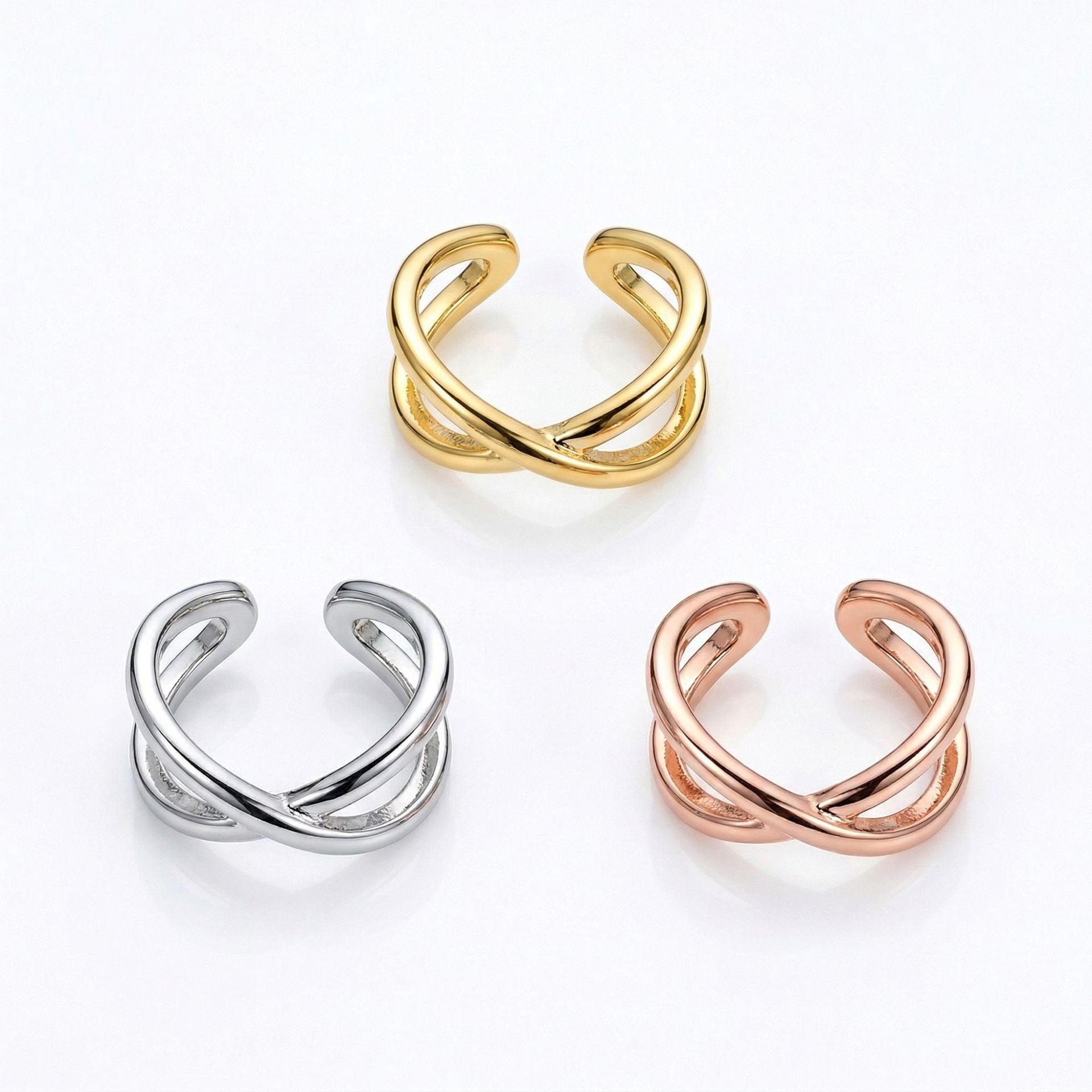 Copper Light Luxury Personality Unique Irregular Ear Clip