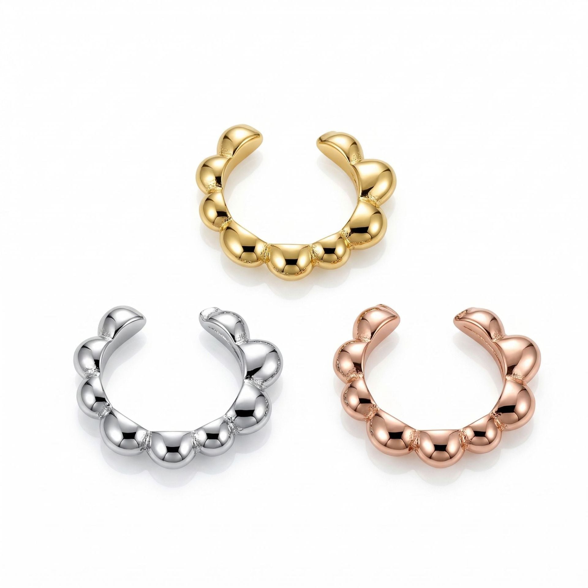 Copper Light Luxury Personality Unique Irregular Ear Clip
