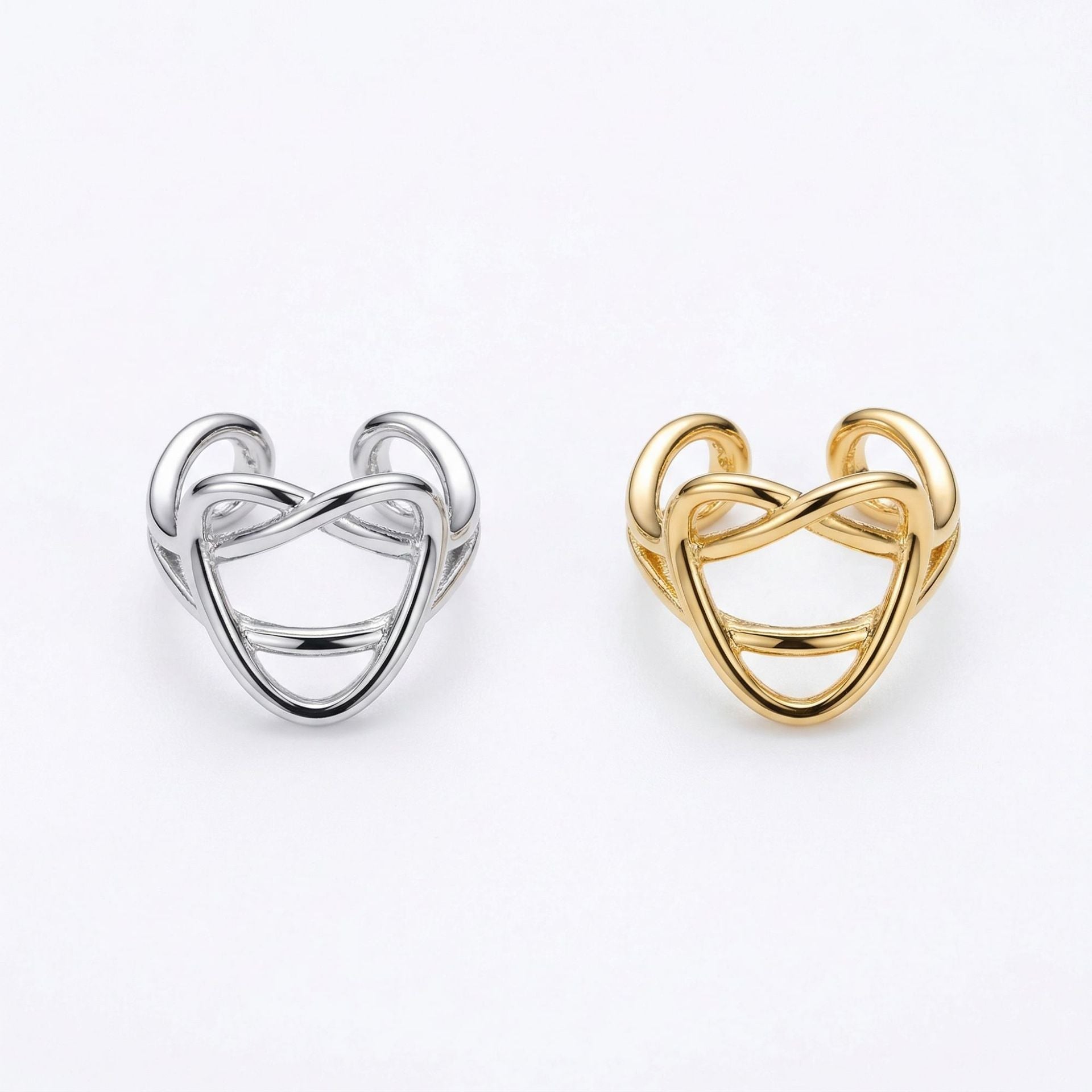 Copper Light Luxury Personality Unique Irregular Ear Clip