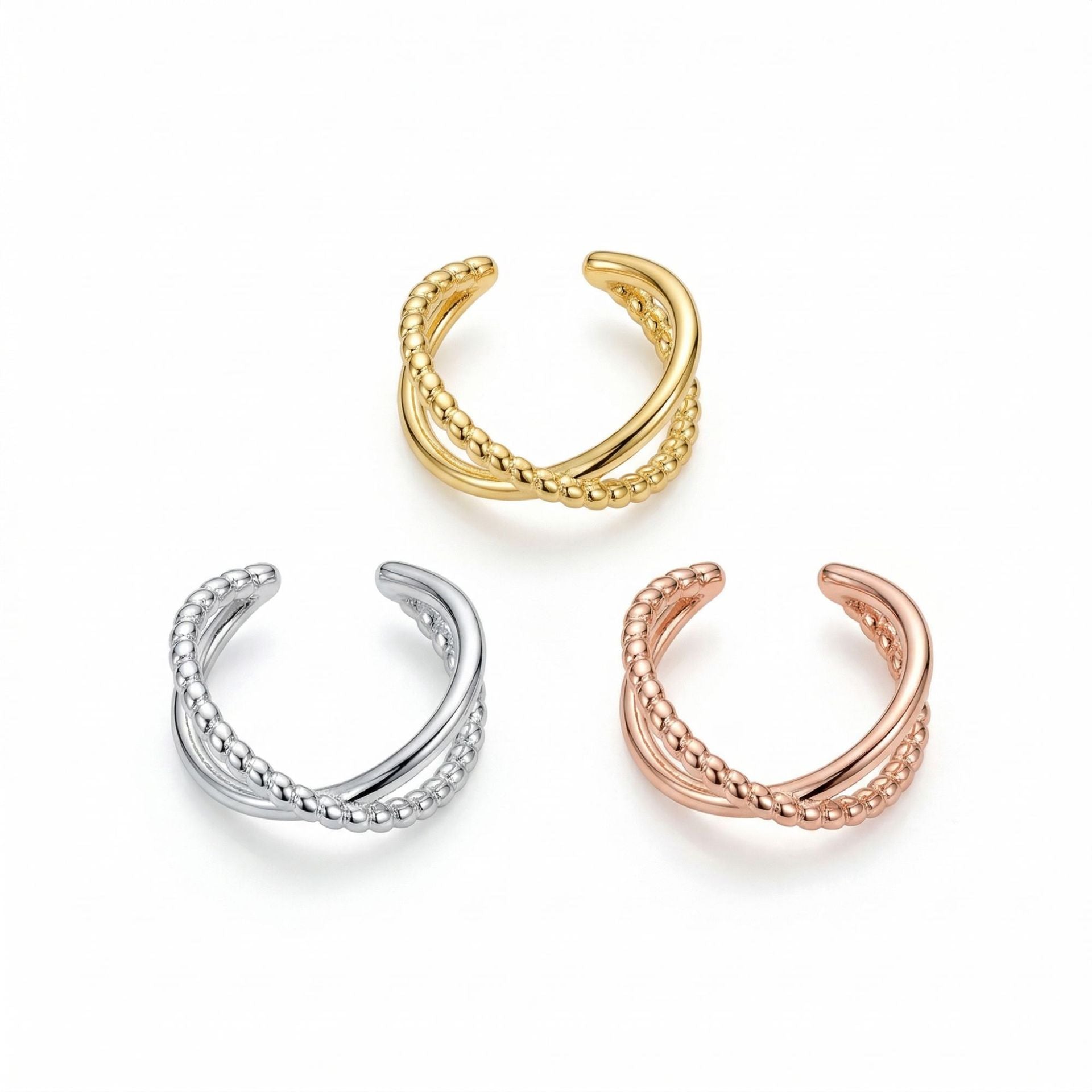 Copper Light Luxury Personality Unique Irregular Ear Clip