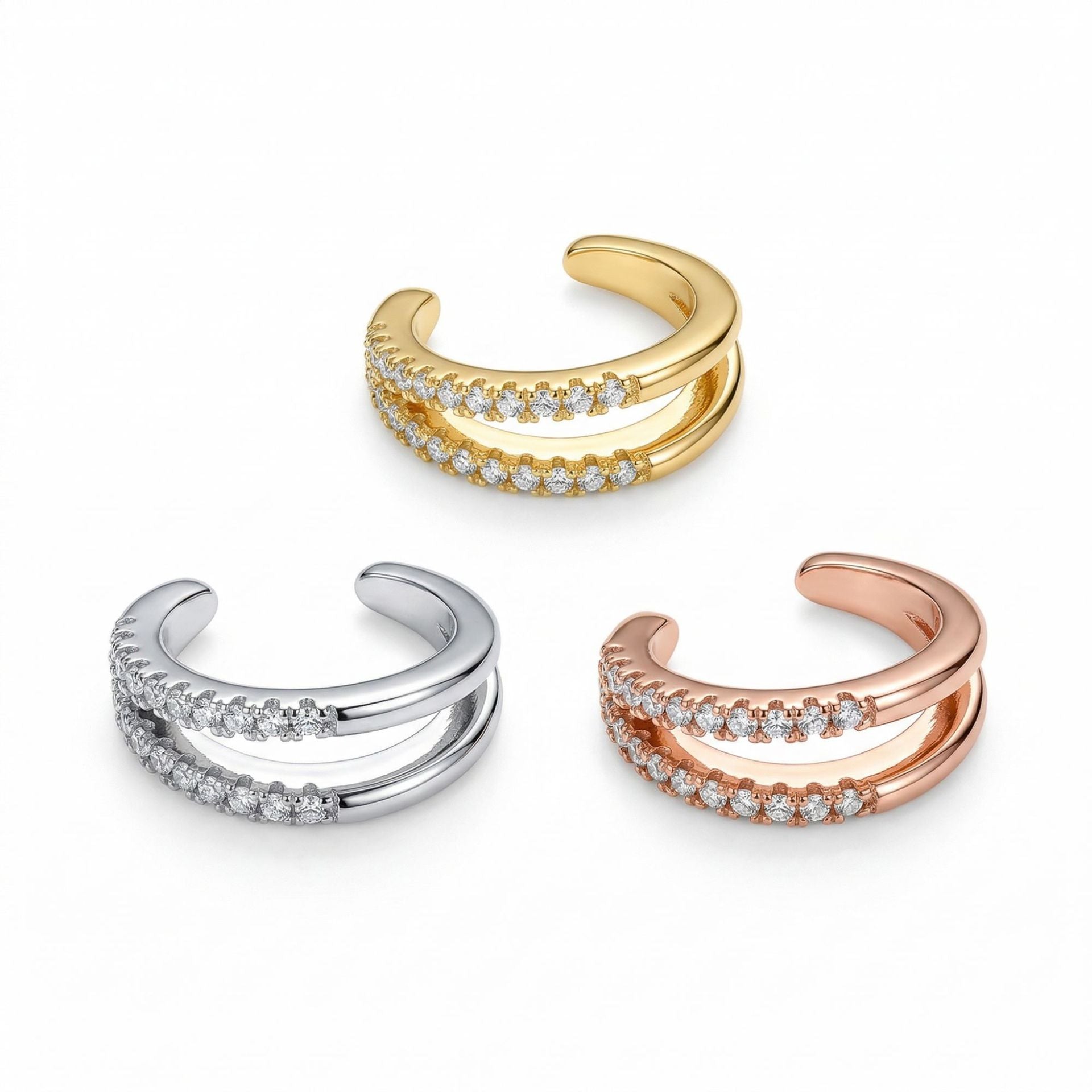 Copper Light Luxury Personality Unique Irregular Ear Clip