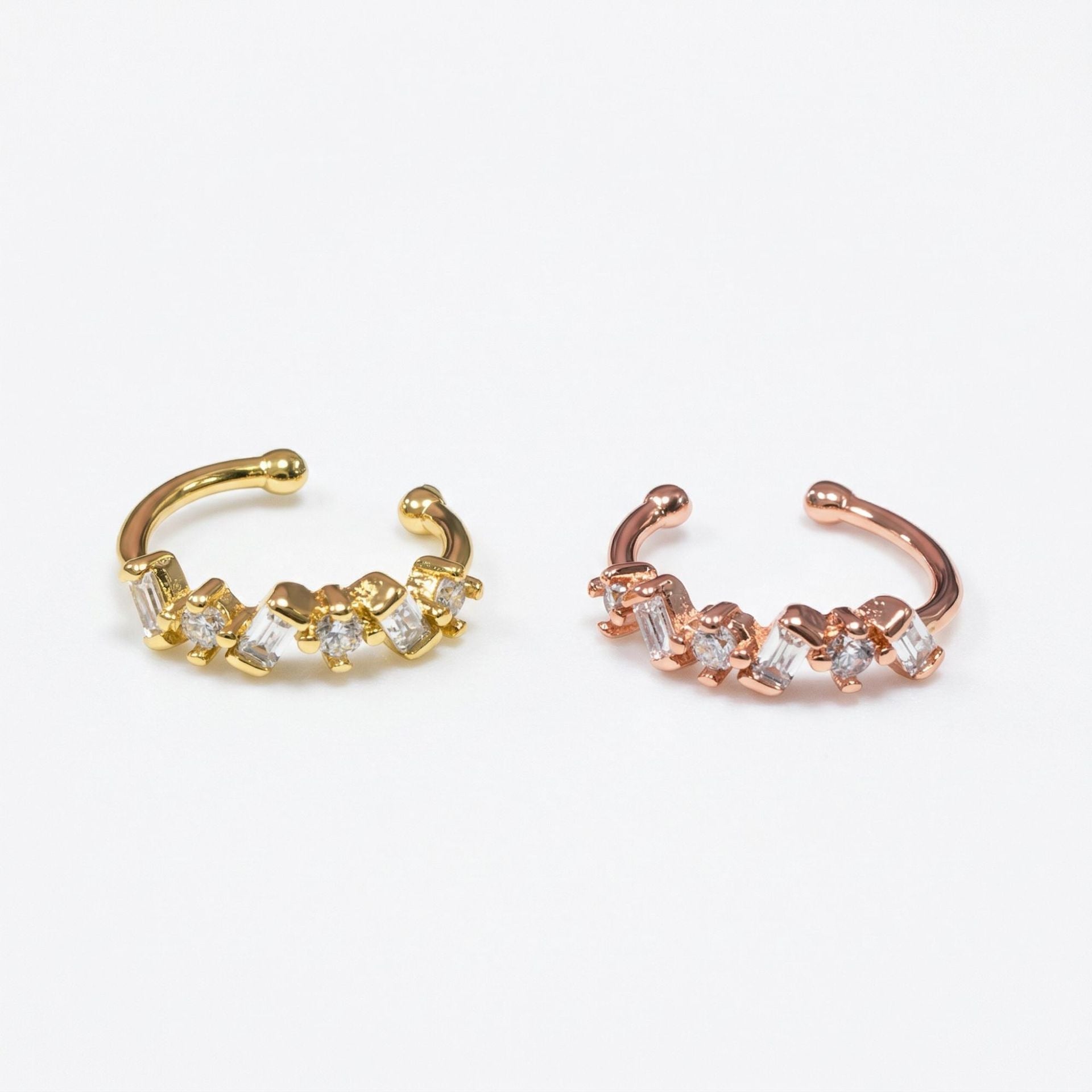 Copper Light Luxury Personality Unique Irregular Ear Clip