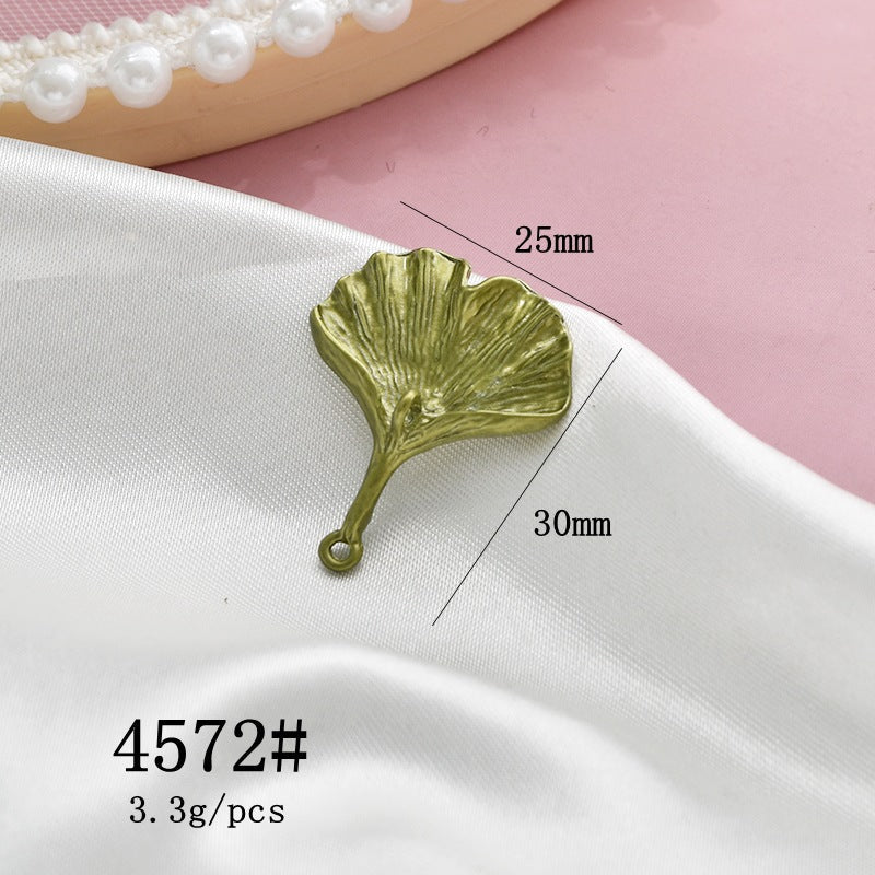 Vintage Mori Style Alloy Plant Leaves Refreshing Material Handmade Hair Ear Clip