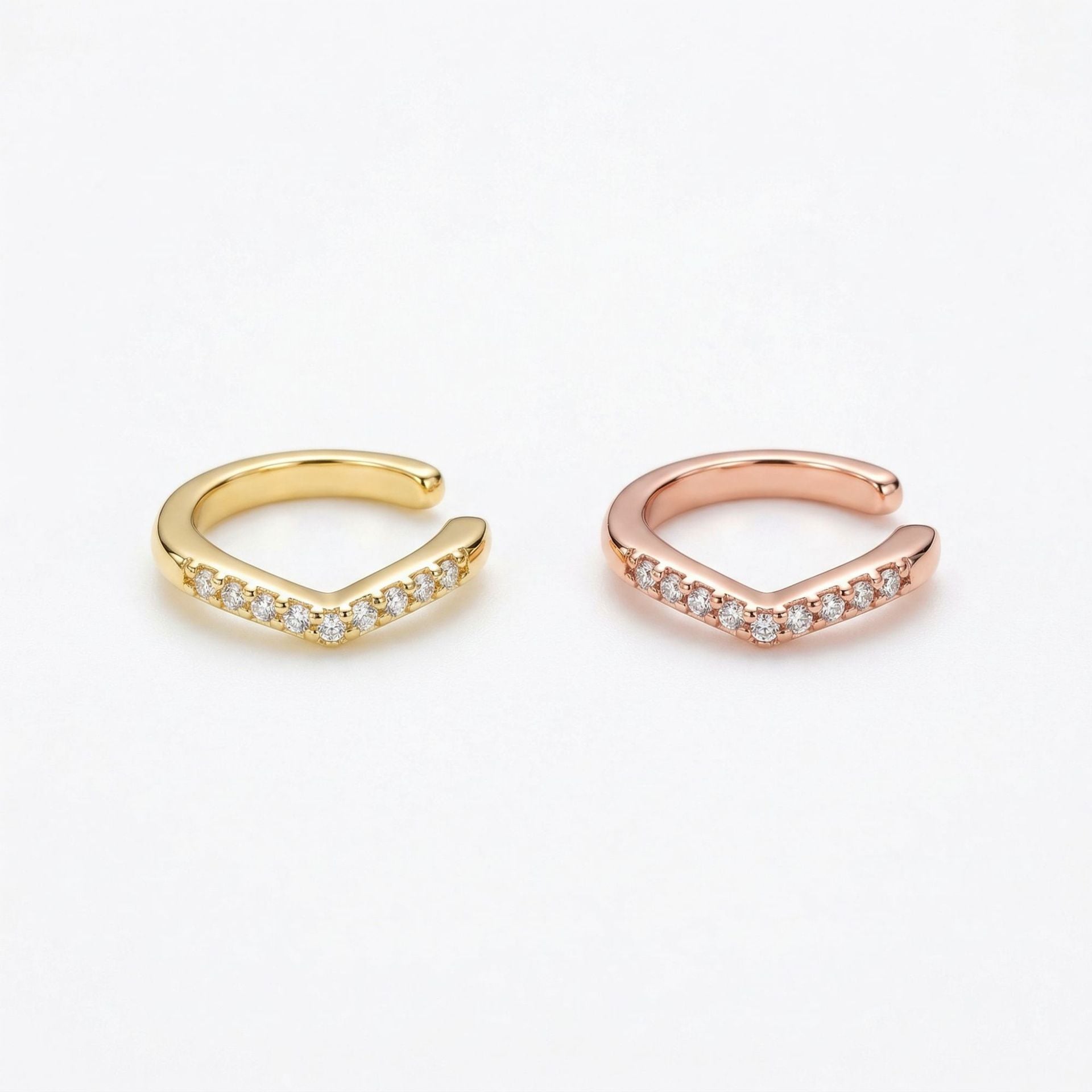 Copper Light Luxury Personality Unique Irregular Ear Clip