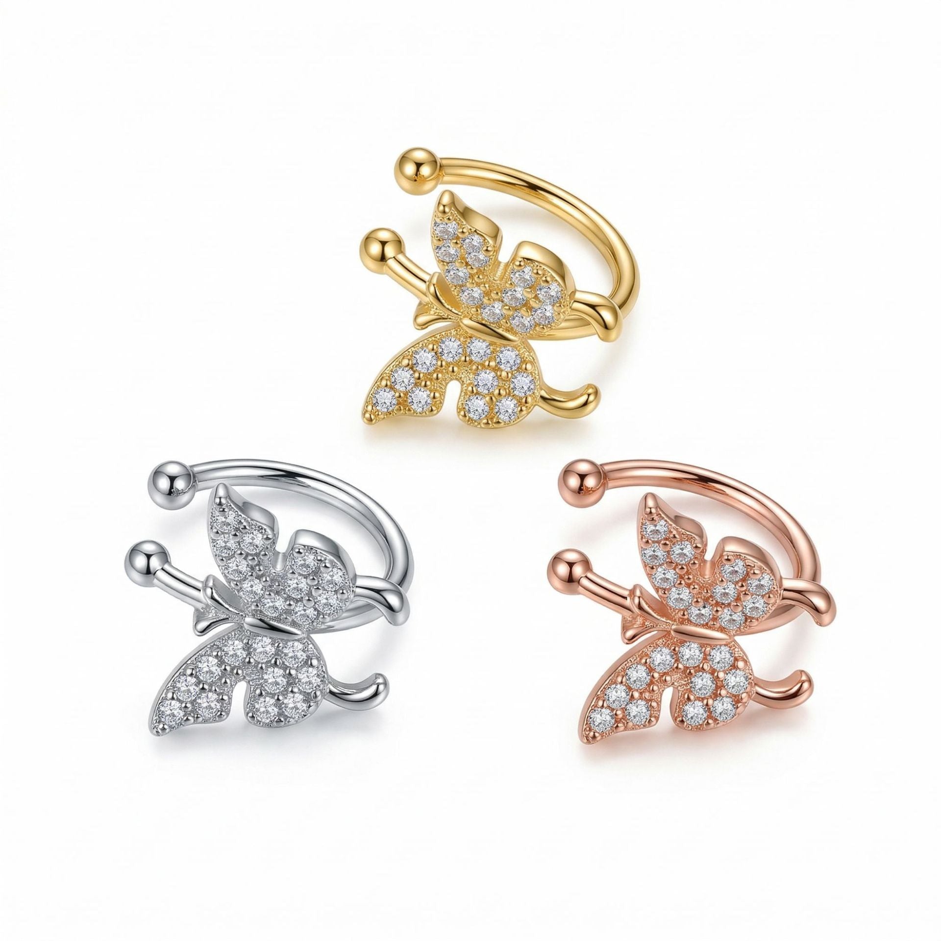 Copper Light Luxury Personality Unique Irregular Ear Clip