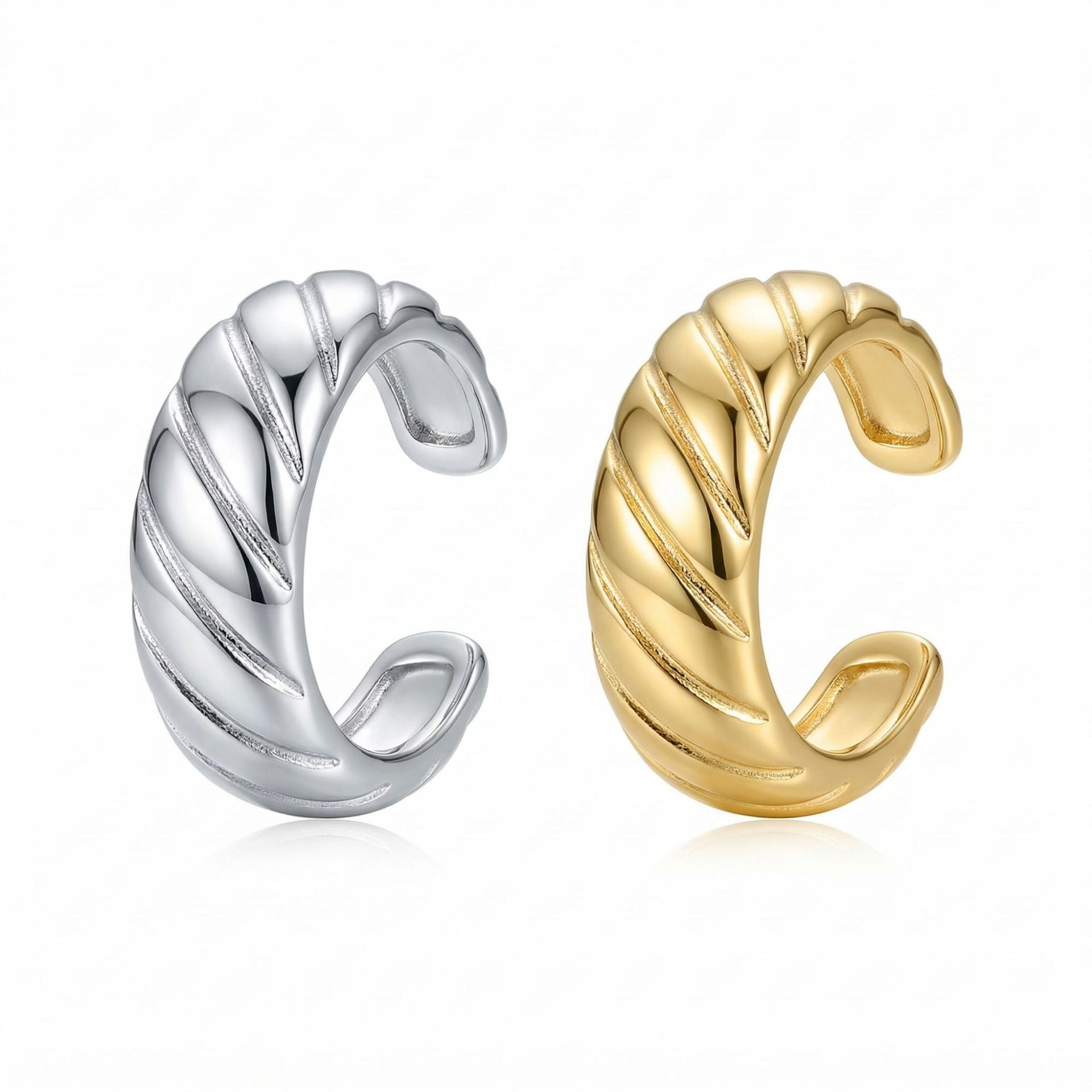 Copper Light Luxury Personality Unique Irregular Ear Clip