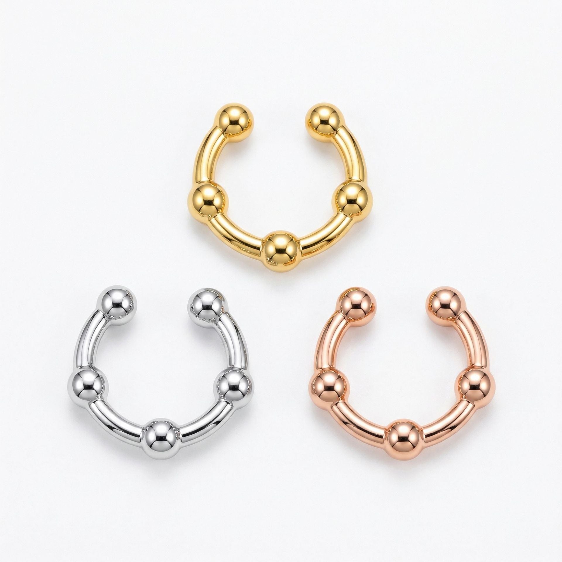 Copper Light Luxury Personality Unique Irregular Ear Clip
