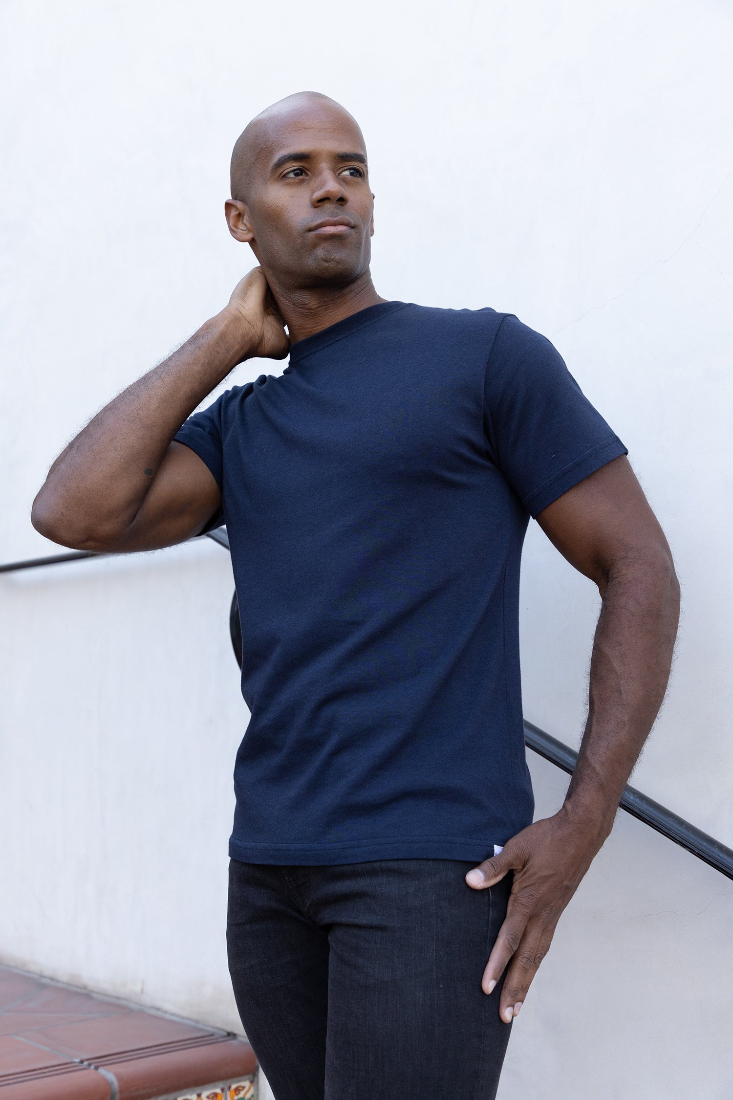 Mens Bamboo Organic Cotton Short Sleeve T Shirt Classic
