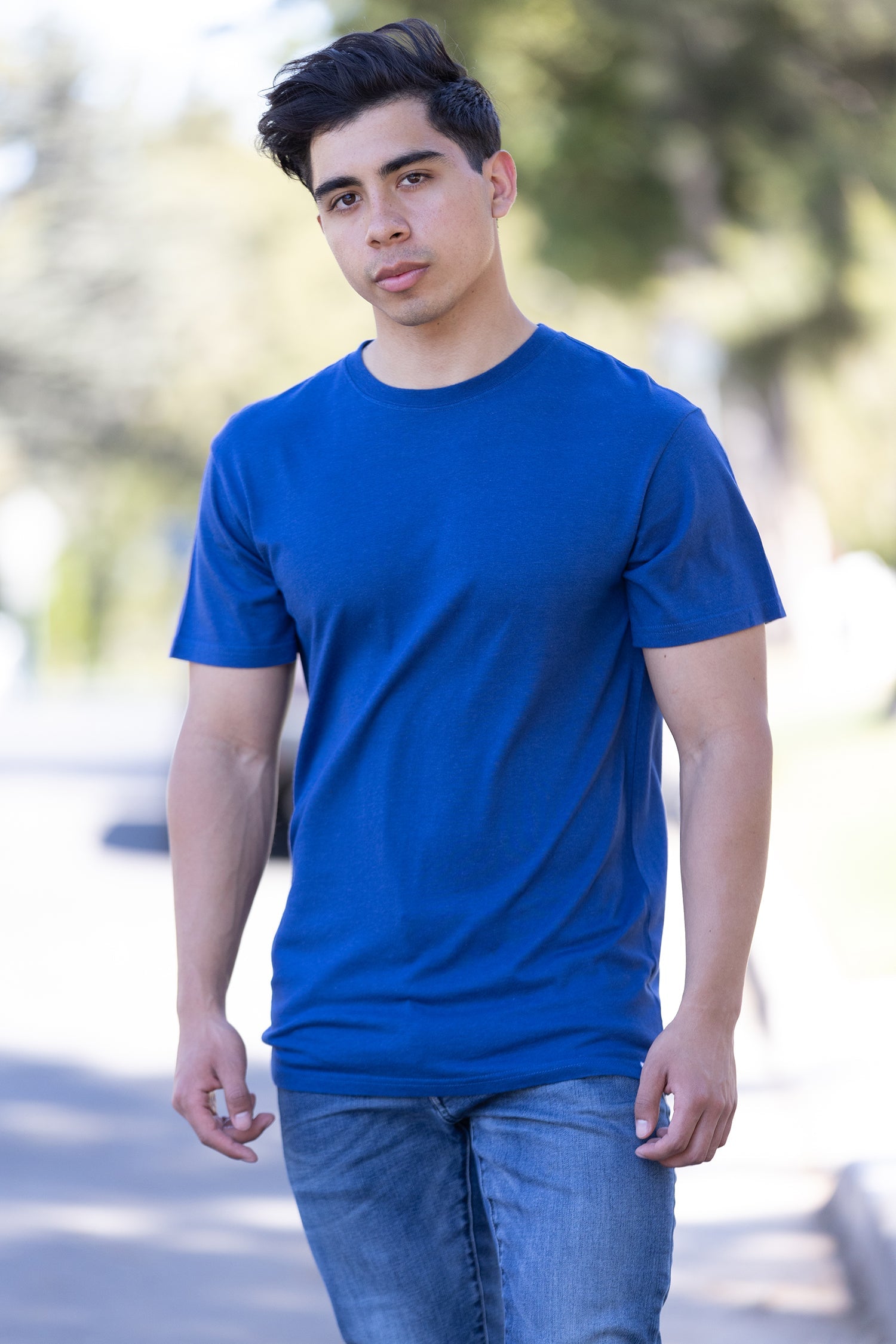 Mens Bamboo Organic Cotton Short Sleeve T Shirt Classic