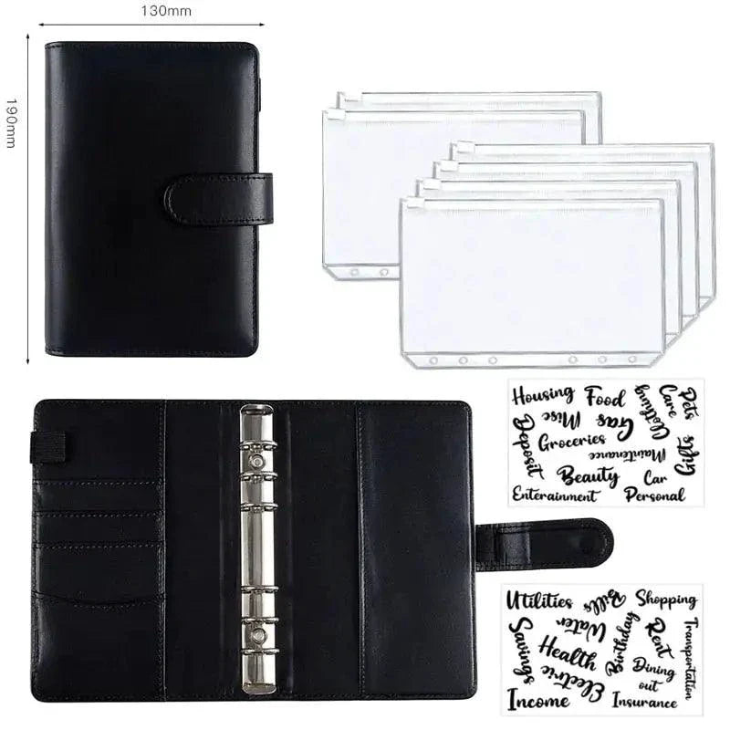 A6 Deluxe Leather Finance Organizer