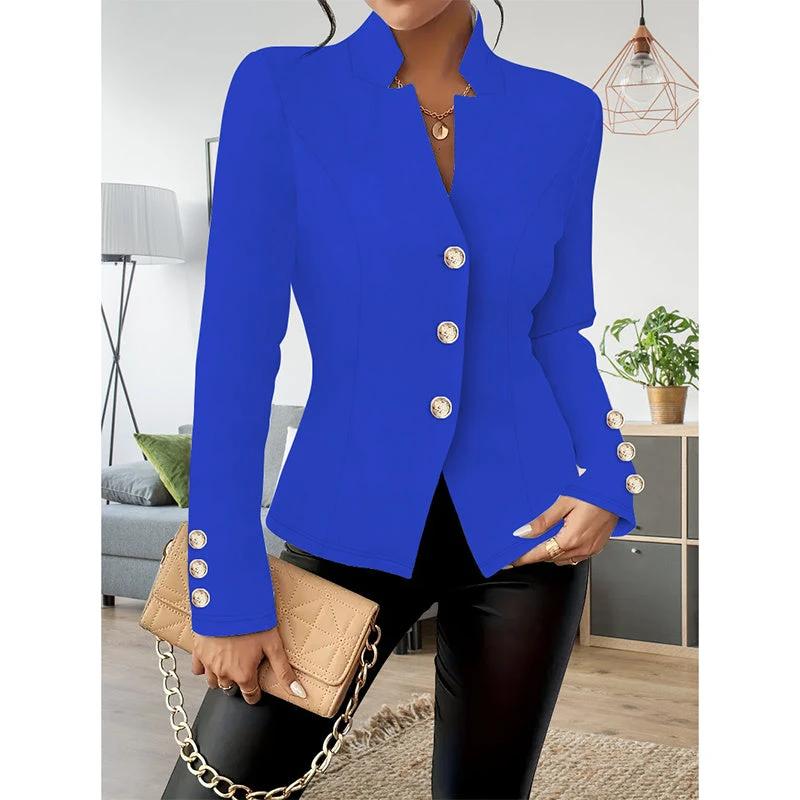 Women Casual Blazer Slim Fit Long Sleeve Business Jacket