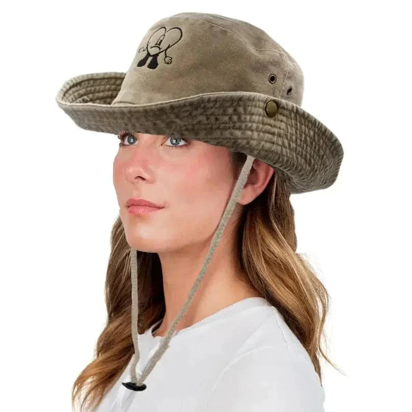 Chic Embroidered Travel Hat