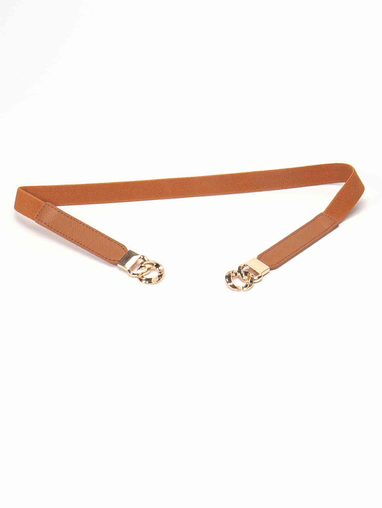Zinc Alloy Buckle Elastic PU Belt Stylish Versatile Accessory