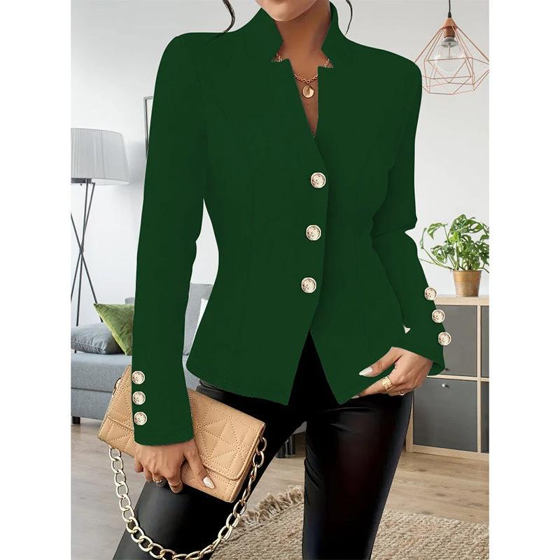 Women Casual Blazer Slim Fit Long Sleeve Business Jacket