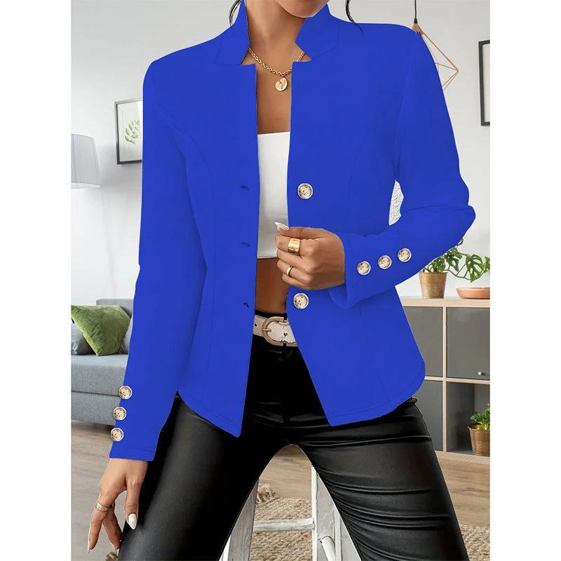 Women Casual Blazer Slim Fit Long Sleeve Business Jacket