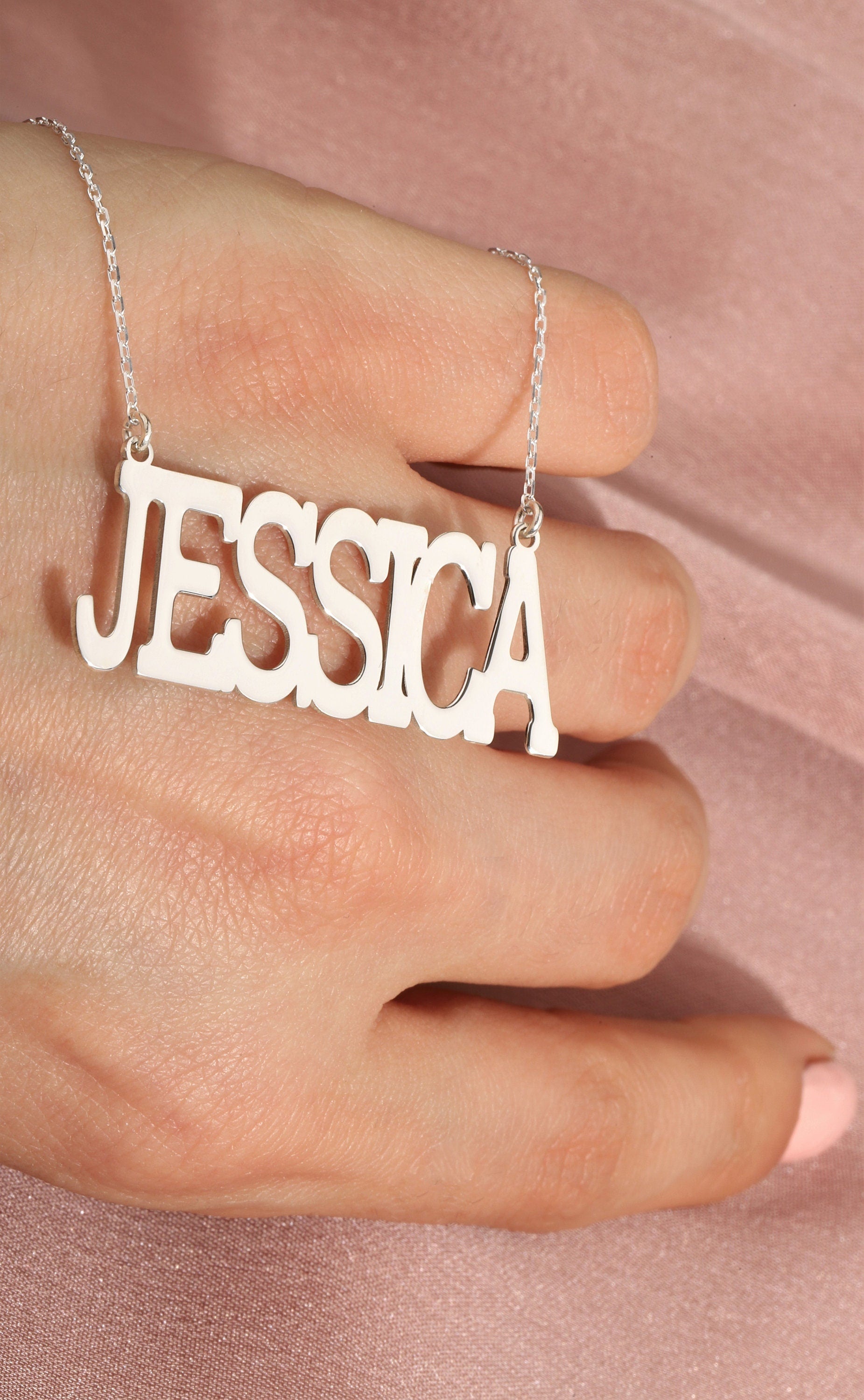 Bold & Beautiful Custom Name Necklace - 925 Sterling Silver RnB Style Jewelry