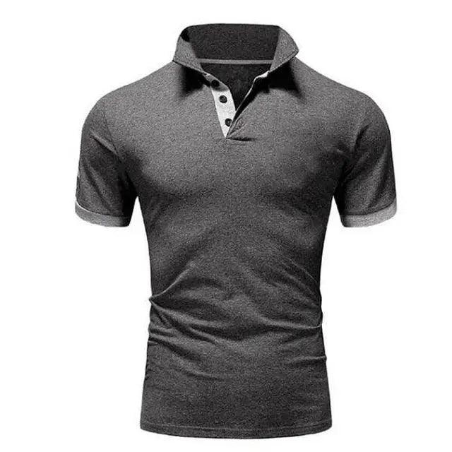 Mens Summer Polo Shirt Casual Business Short Sleeve Luxury Tee