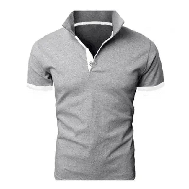 Mens Summer Polo Shirt Casual Business Short Sleeve Luxury Tee