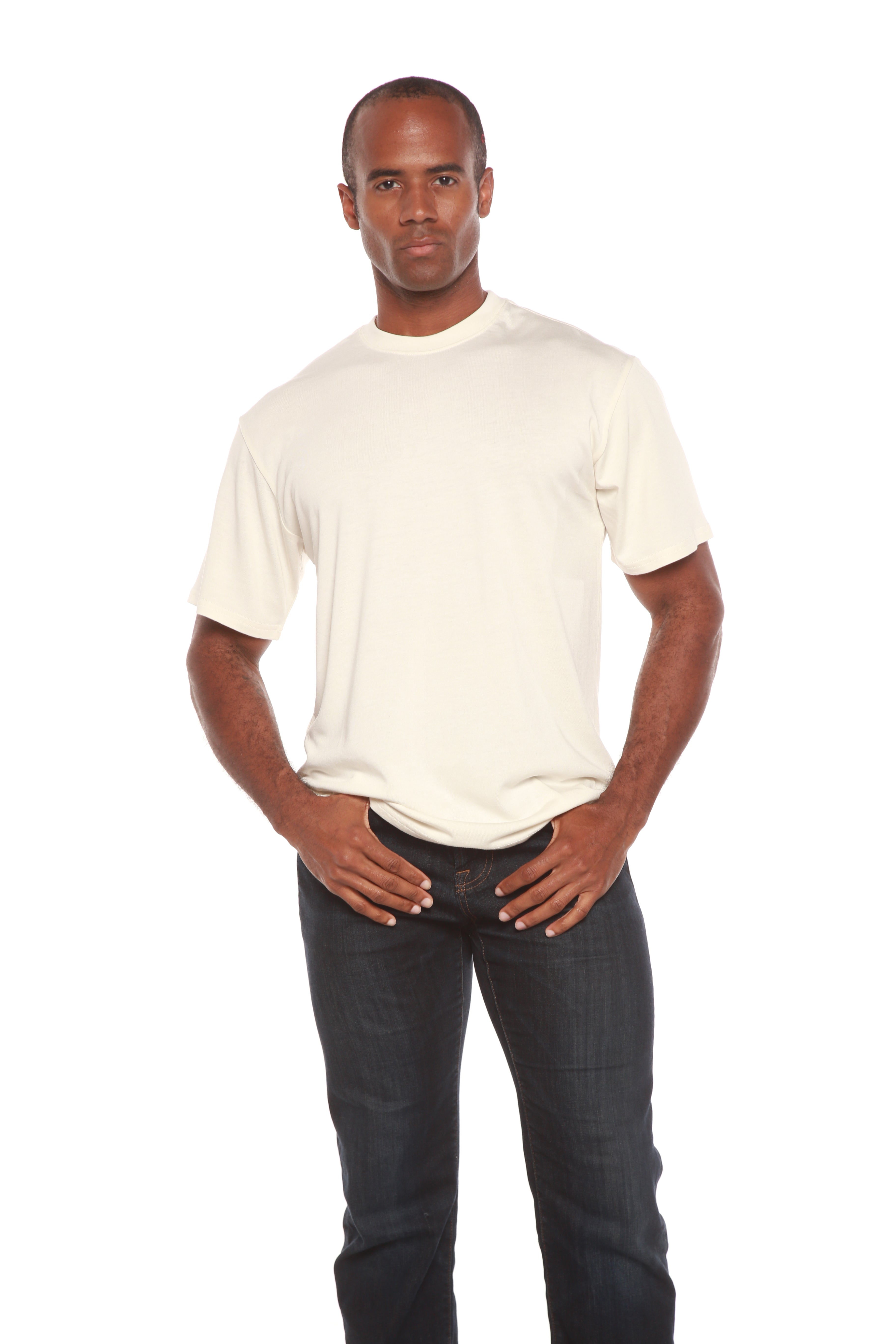 Mens Bamboo Organic Cotton Short Sleeve T Shirt Classic