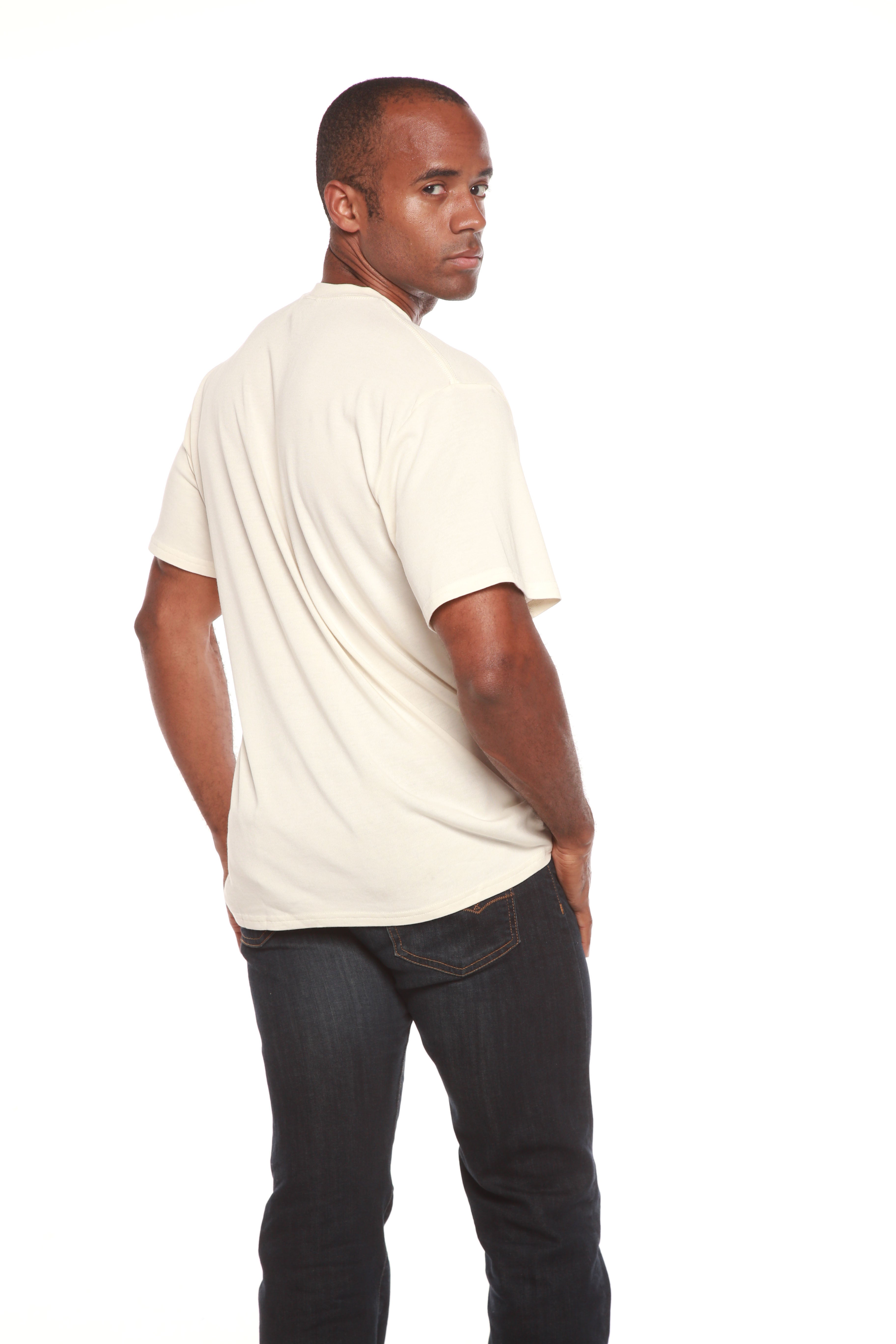 Mens Bamboo Organic Cotton Short Sleeve T Shirt Classic