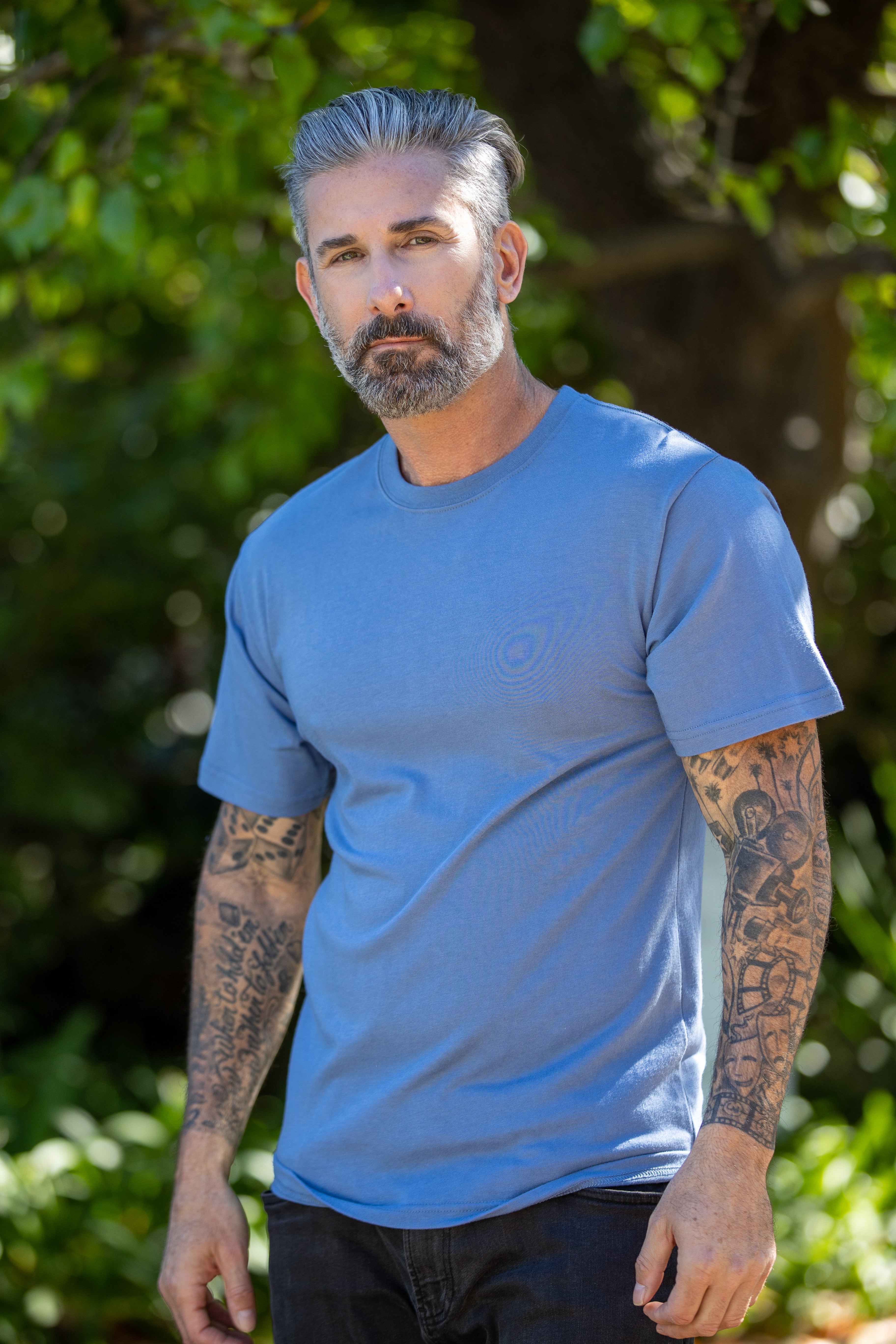 Mens Bamboo Organic Cotton Short Sleeve T Shirt Classic