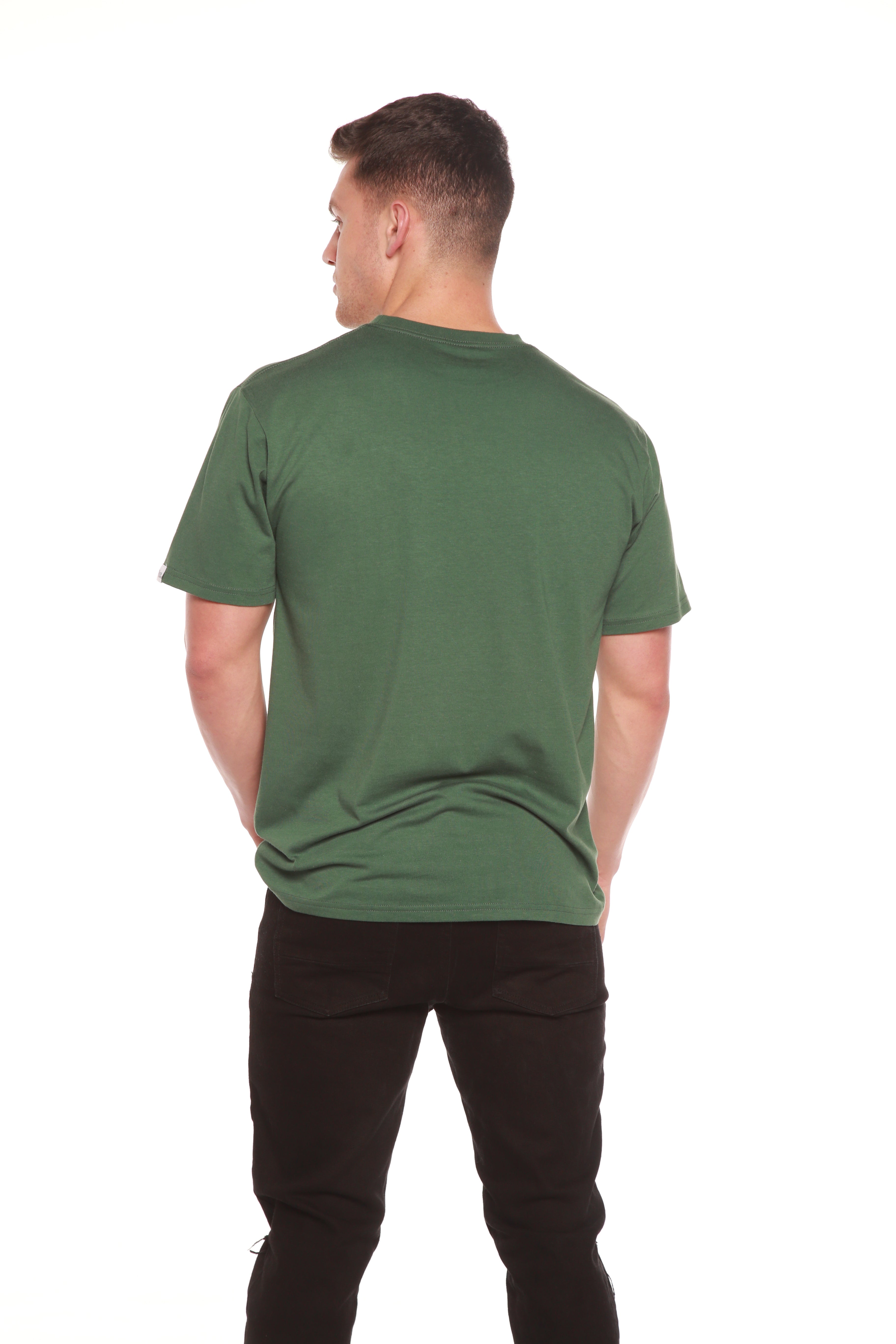 Mens Bamboo Organic Cotton Short Sleeve T Shirt Classic