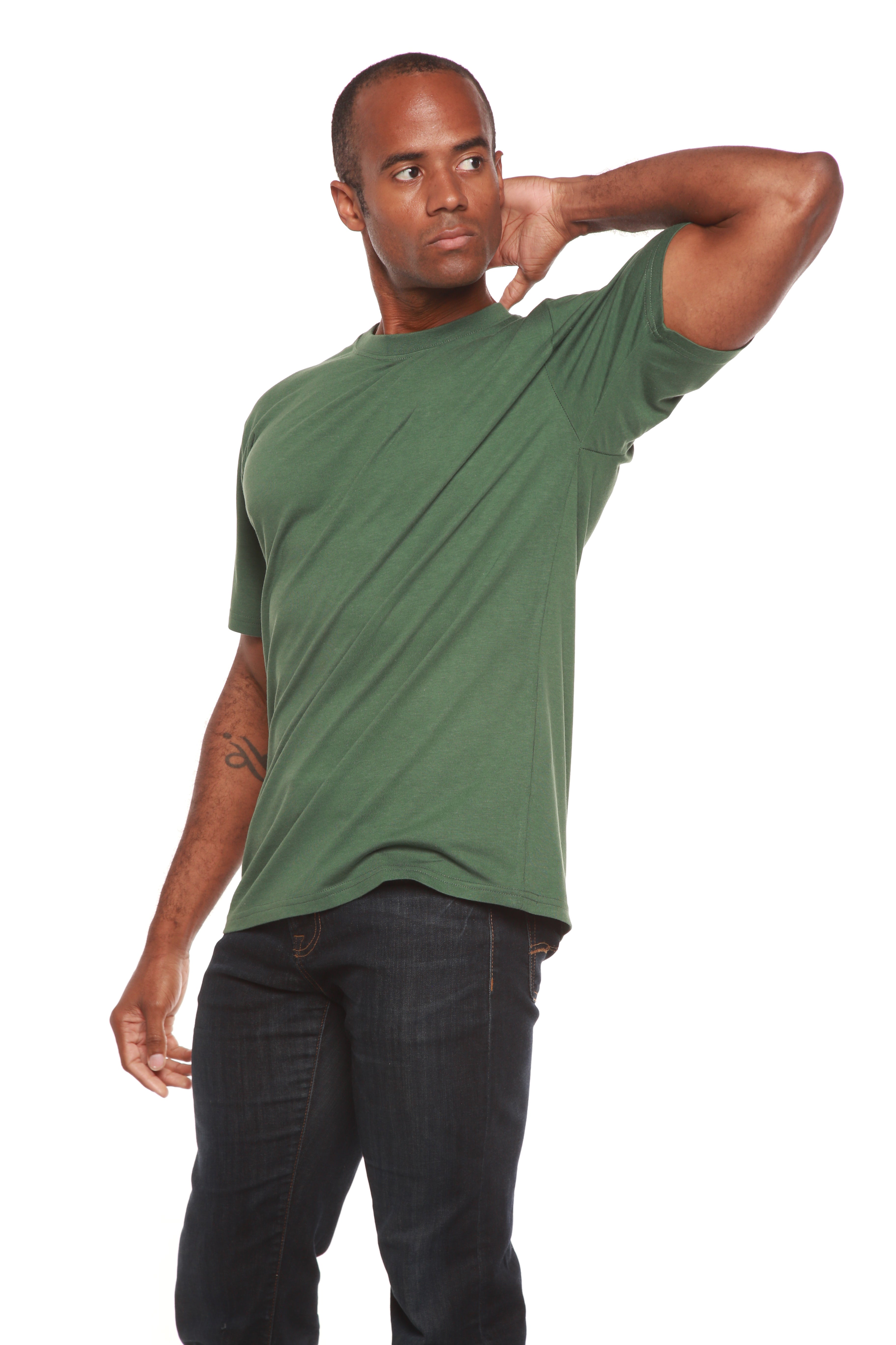 Mens Bamboo Organic Cotton Short Sleeve T Shirt Classic