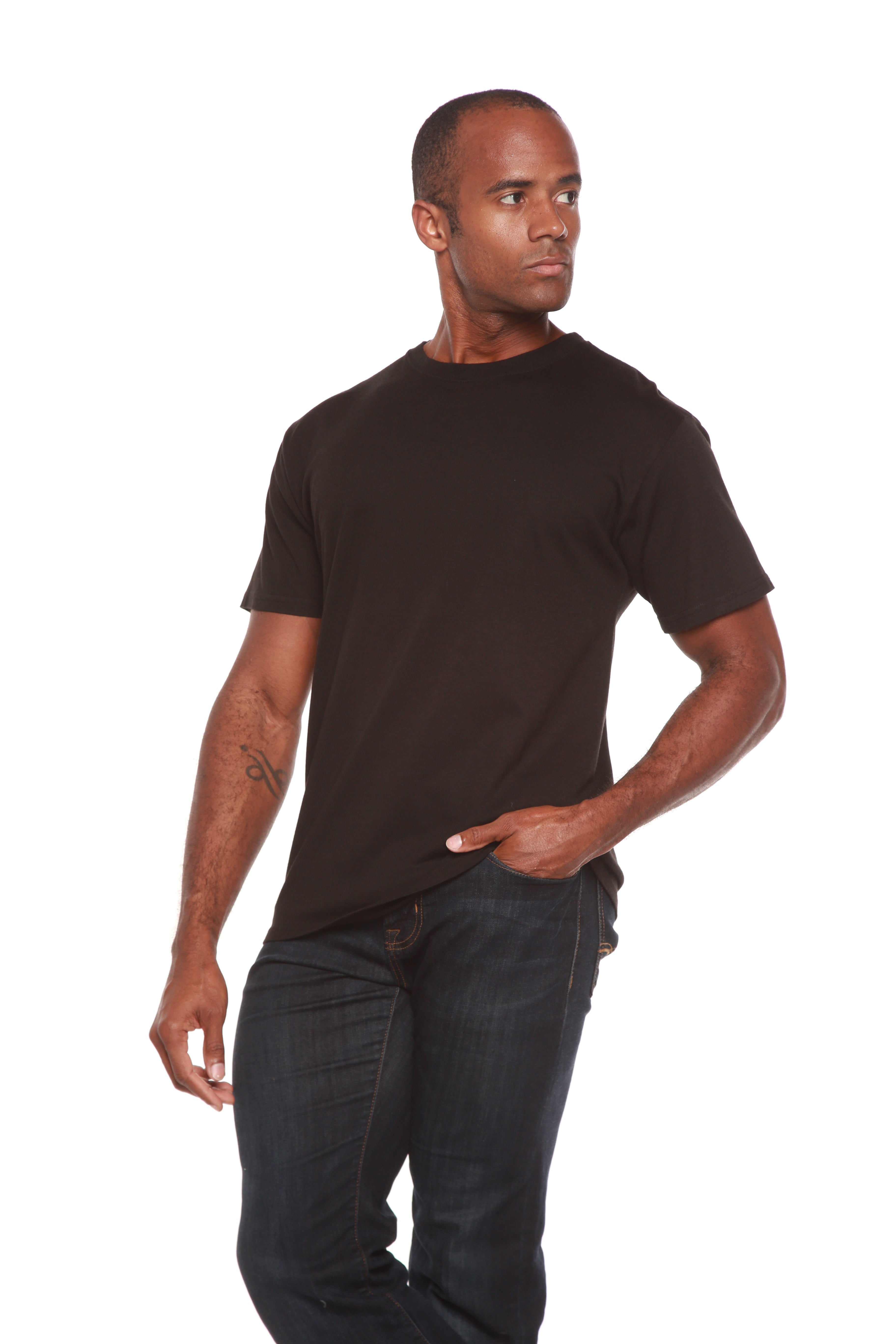 Mens Bamboo Organic Cotton Short Sleeve T Shirt Classic